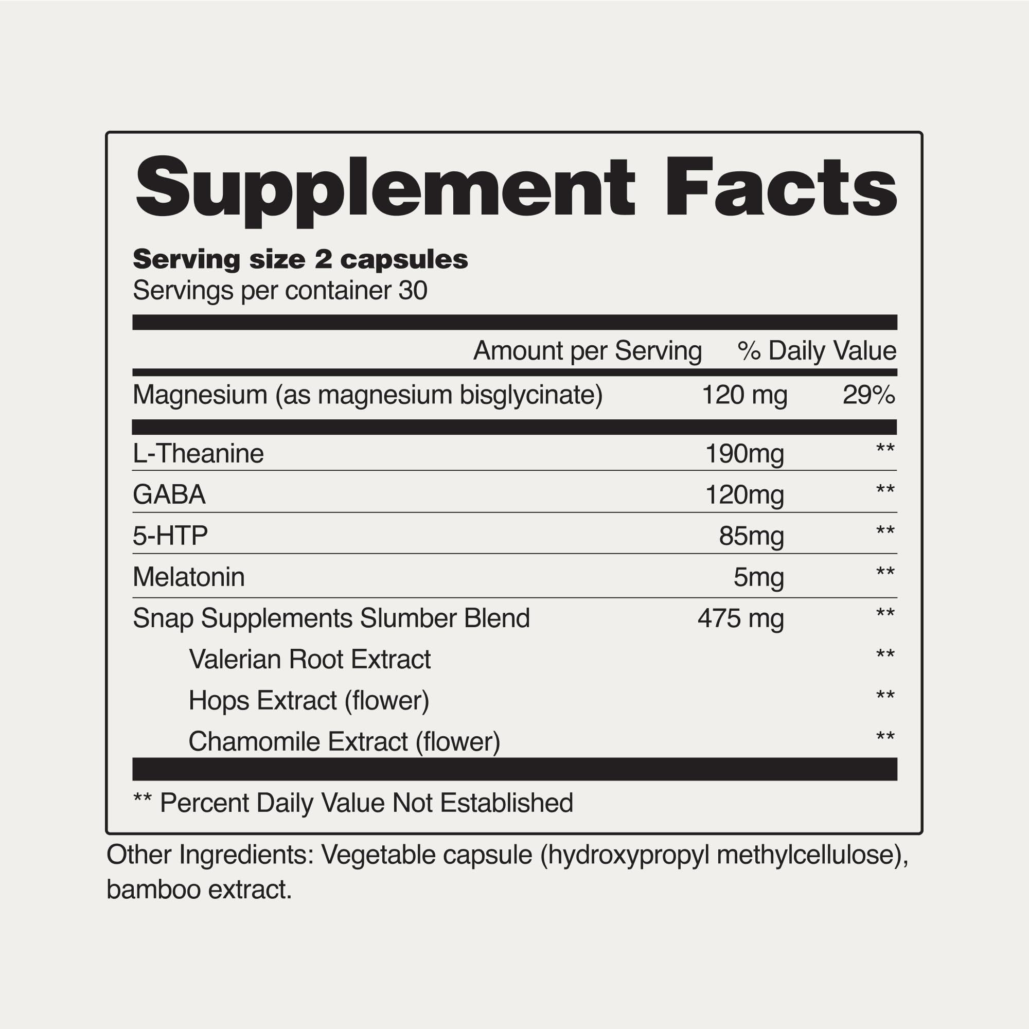 Foto 7 | Suplemento para Dormir Snap Supplements con Melatonina 60 Cápsulas - Venta Internacional