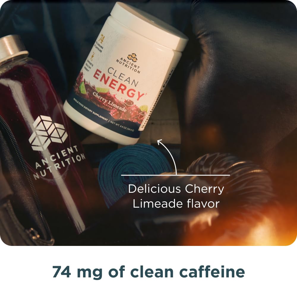 Foto 4 | Polvo Energético Ancient Nutrition Clean Cherry Limeade 30 Raciones - Venta Internacional