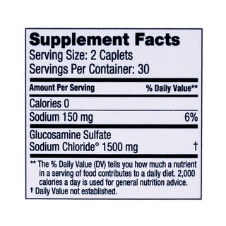 Foto 5 | Suplemento Sulfato De Glucosamina Cristalino Dona 60 Tabletas-Venta Internacional