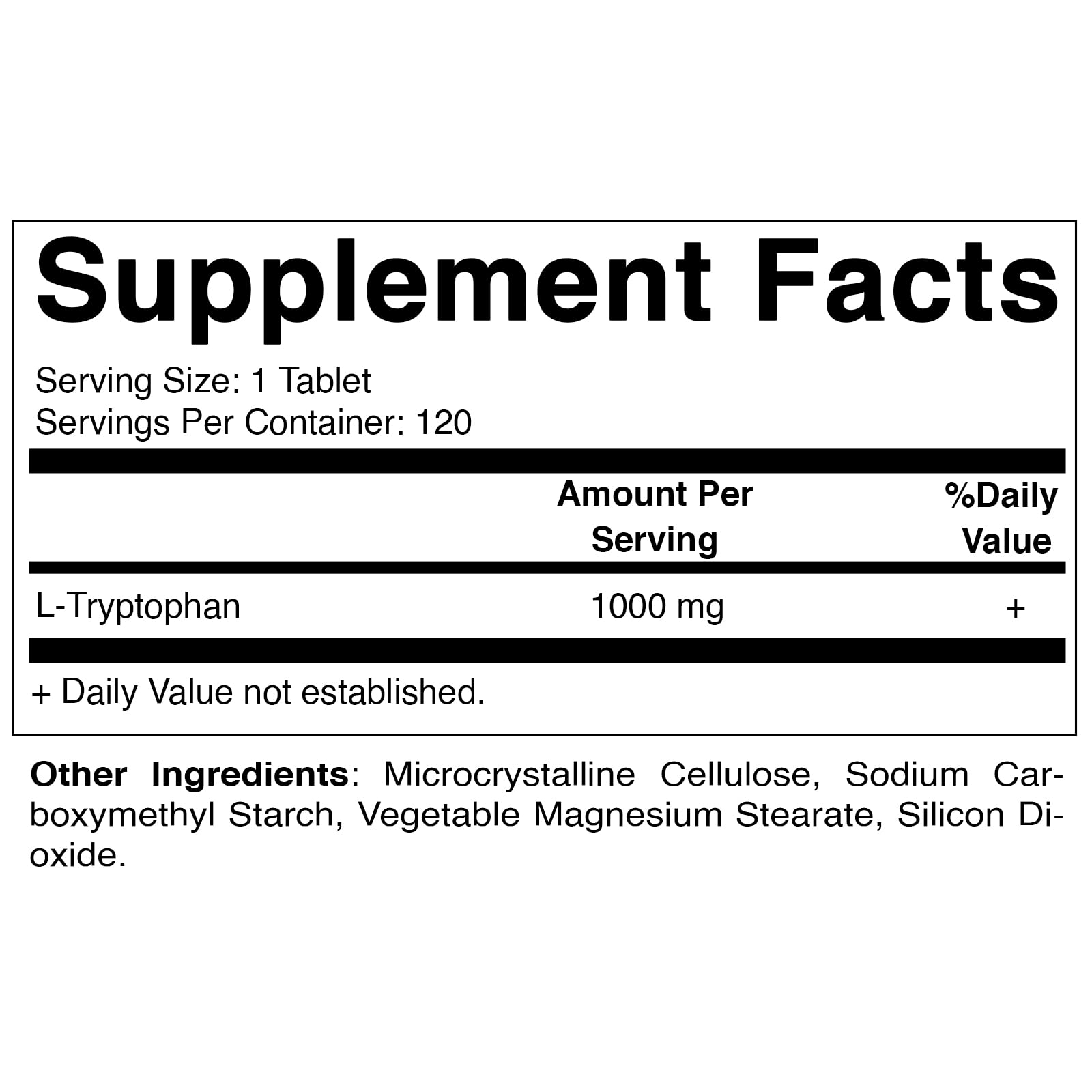 Foto 2 | Suplemento L-triptófano Vitamatic 120 Tabletas-Venta Internacional