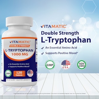 Foto 3 | Suplemento L-triptófano Vitamatic 120 Tabletas-Venta Internacional