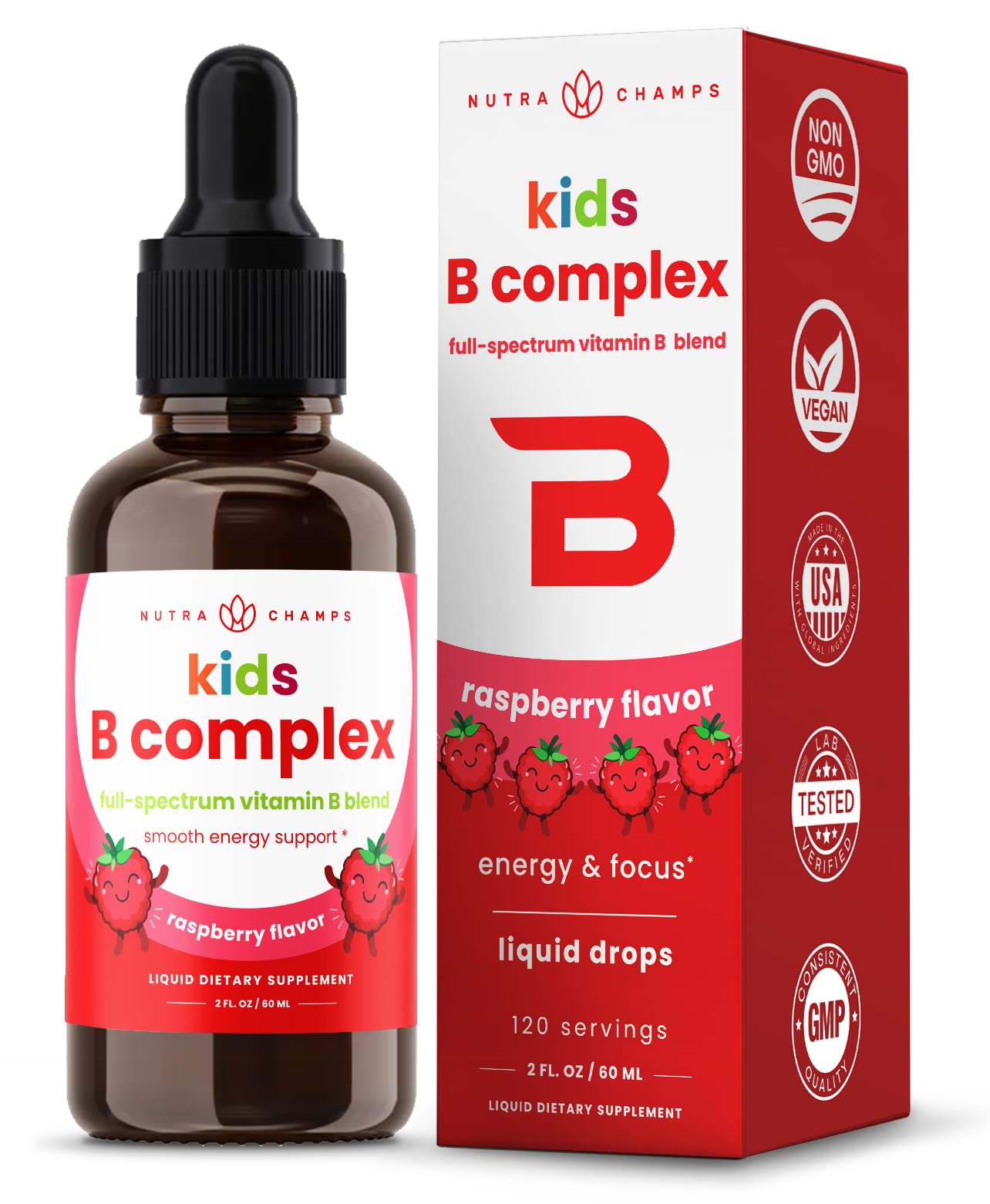 Foto 2 pulgar | Suplemento Nutrachamp Vitamin B Complex Kids 120 Porciones - Venta Internacional.