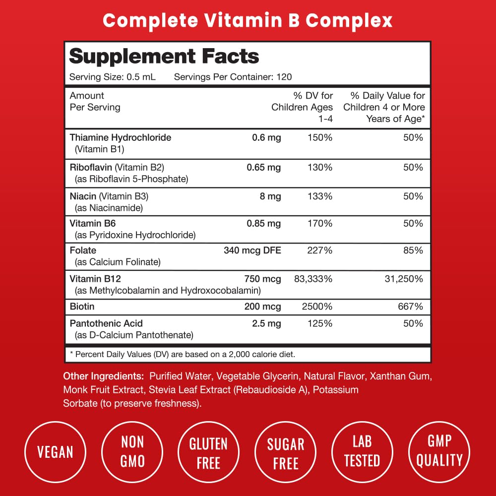 Foto 3 pulgar | Suplemento Nutrachamp Vitamin B Complex Kids 120 Porciones - Venta Internacional.