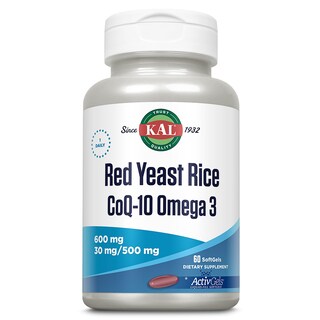 Foto 1 | Suplemento Kal De Levadura Roja De Arroz, Coq10, Omega 3, 60 Cápsulas Blandas - Venta Internacional.