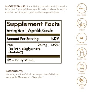 Foto 2 | Suplemento Solgar Gentle Iron 25 Mg 90 Cápsulas Vegetales - Venta Internacional.