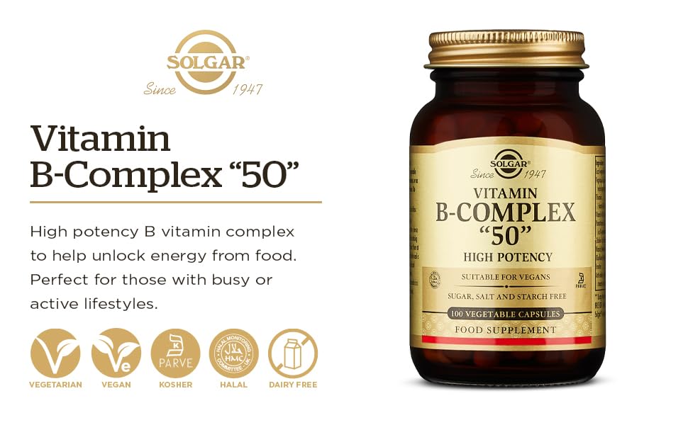Foto 3 pulgar | Suplemento Solgar B-complex «50», Cápsulas Vegetales, 100 Unidades - Venta Internacional.