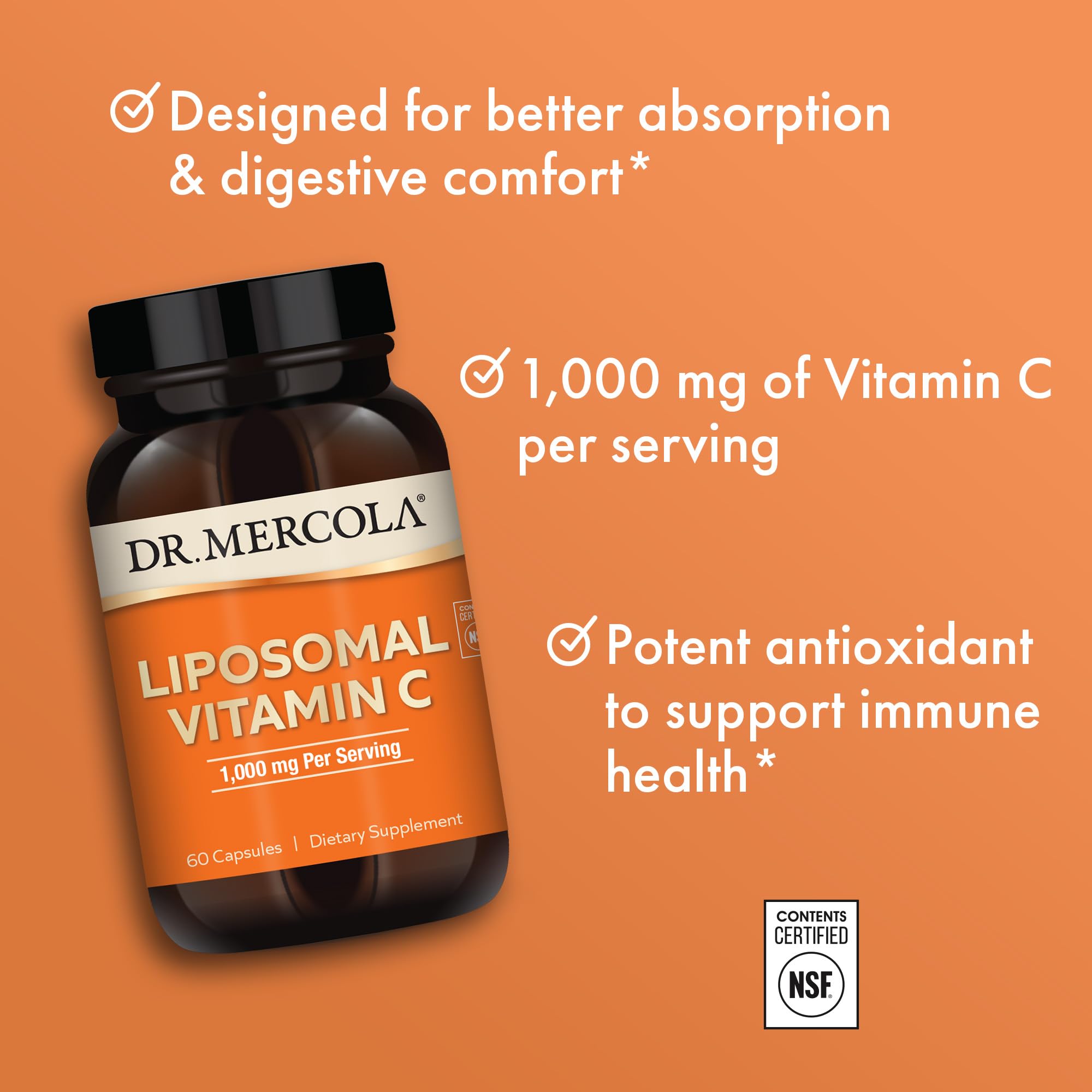 Foto 4 | Suplemento Dr. Mercola De Vitamina C Liposomal, 1000 Mg, 60 Cápsulas - Venta Internacional.