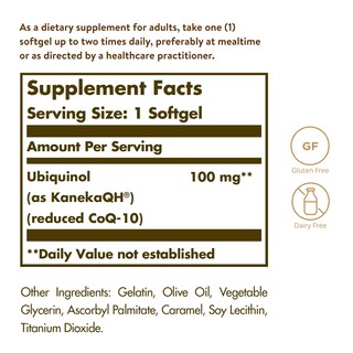 Foto 2 | Suplemento Solgar Ubiquinol 100 Mg (coq-10 Reducido) X100 - Venta Internacional.