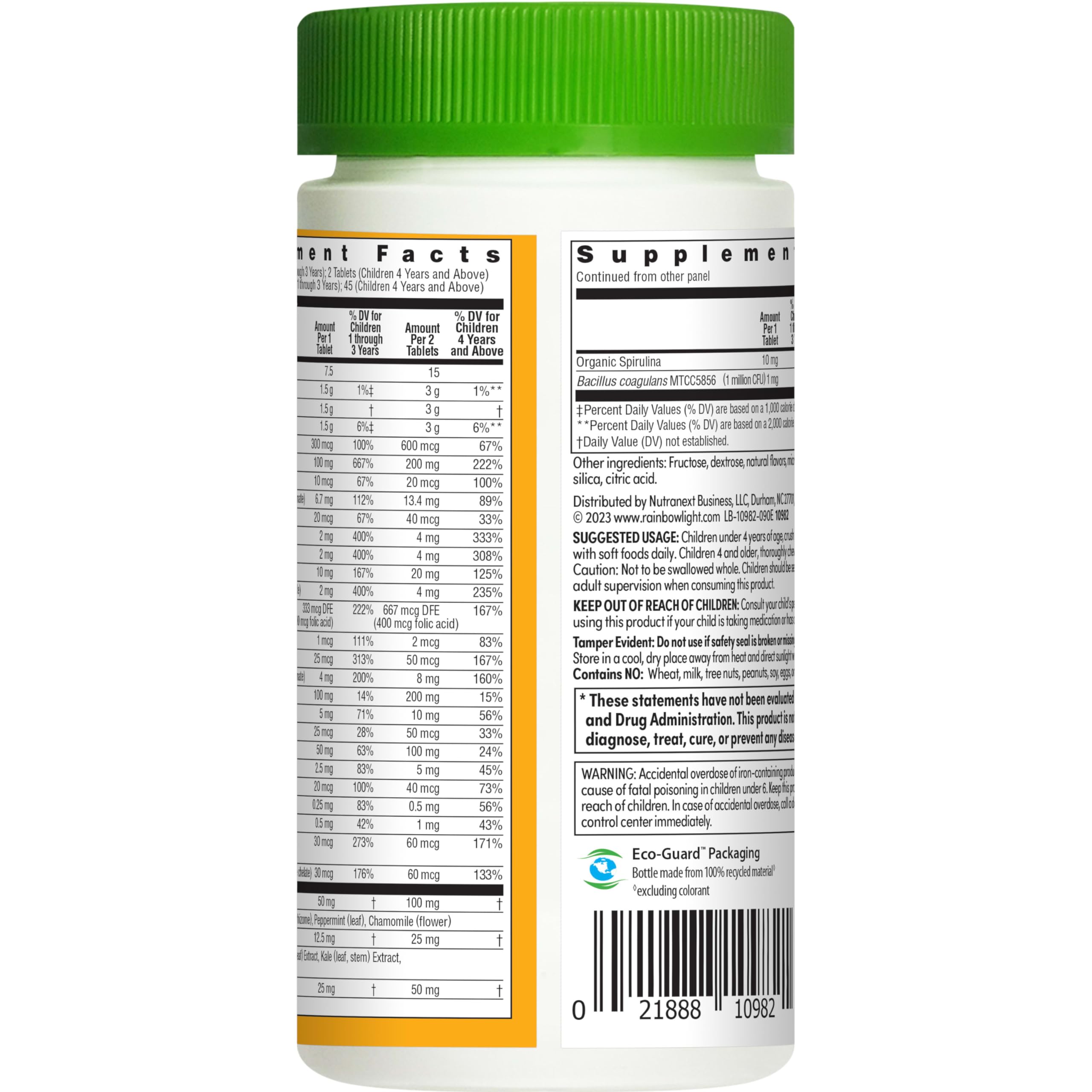Foto 5 pulgar | Multivitamínico Rainbow Light Kids One, Masticable, 90 Comprimidos - Venta Internacional.