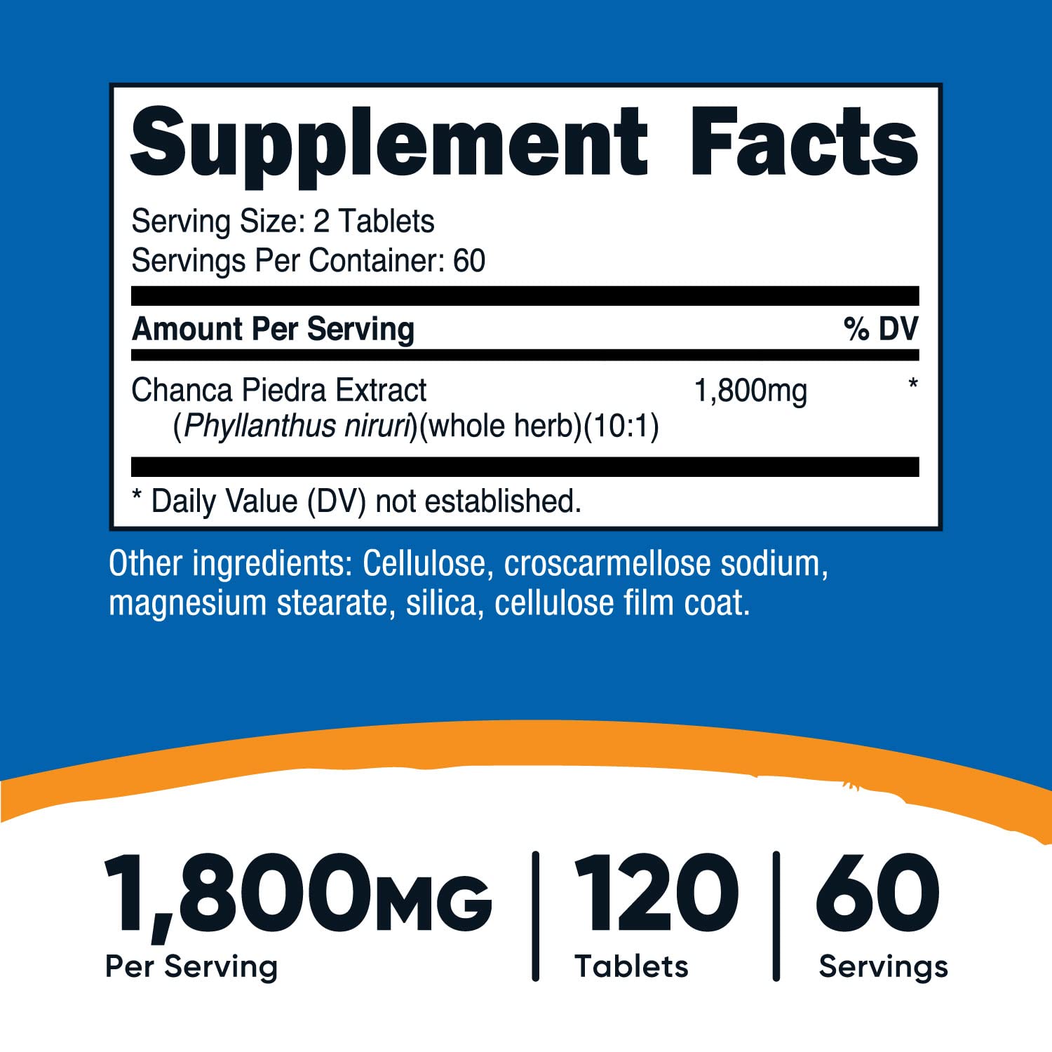 Foto 3 pulgar | Suplemento Dietético Nutricost Extracto De Chanca Piedra 1800 Mg - Venta Internacional.