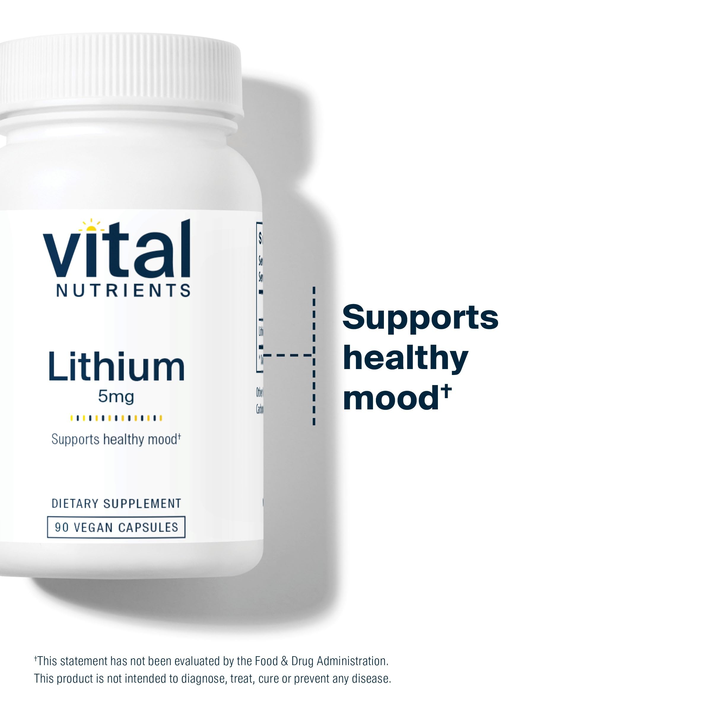 Foto 7 pulgar | Suplemento De Orotato De Litio De Vital Nutrients, 5 Mg, 90 Cápsulas - Venta Internacional.