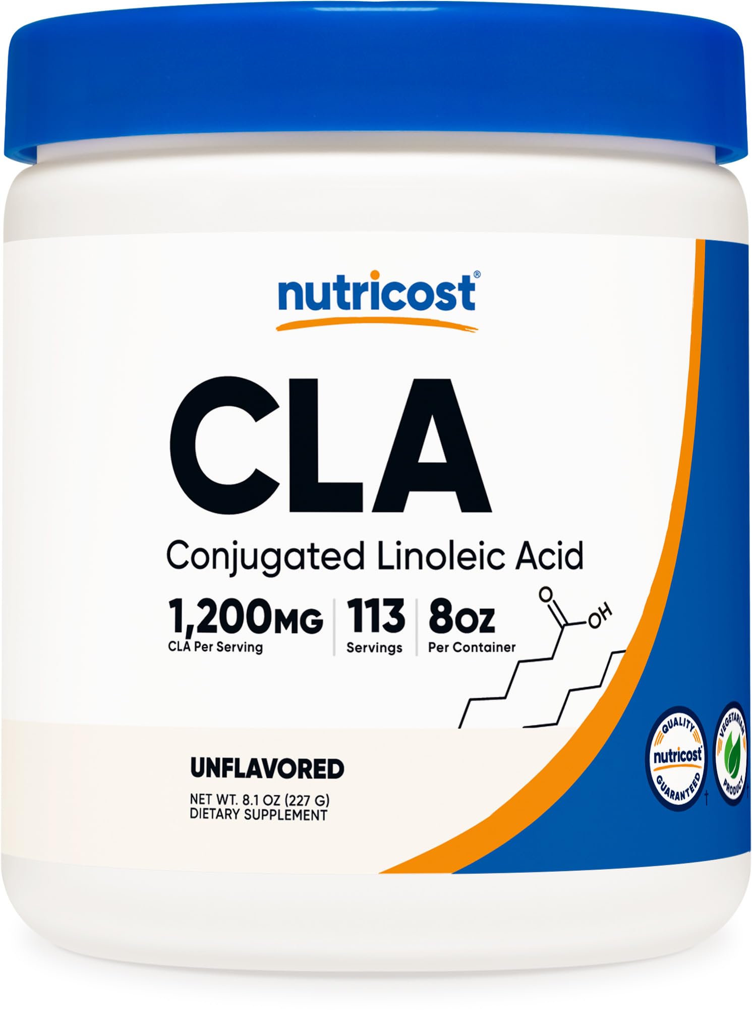 Foto 1 | Suplemento Nutricost Cla (ácido Linoleico Conjugado) 227 G En Polvo - Venta Internacional.