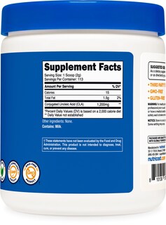 Foto 5 | Suplemento Nutricost Cla (ácido Linoleico Conjugado) 227 G En Polvo - Venta Internacional.
