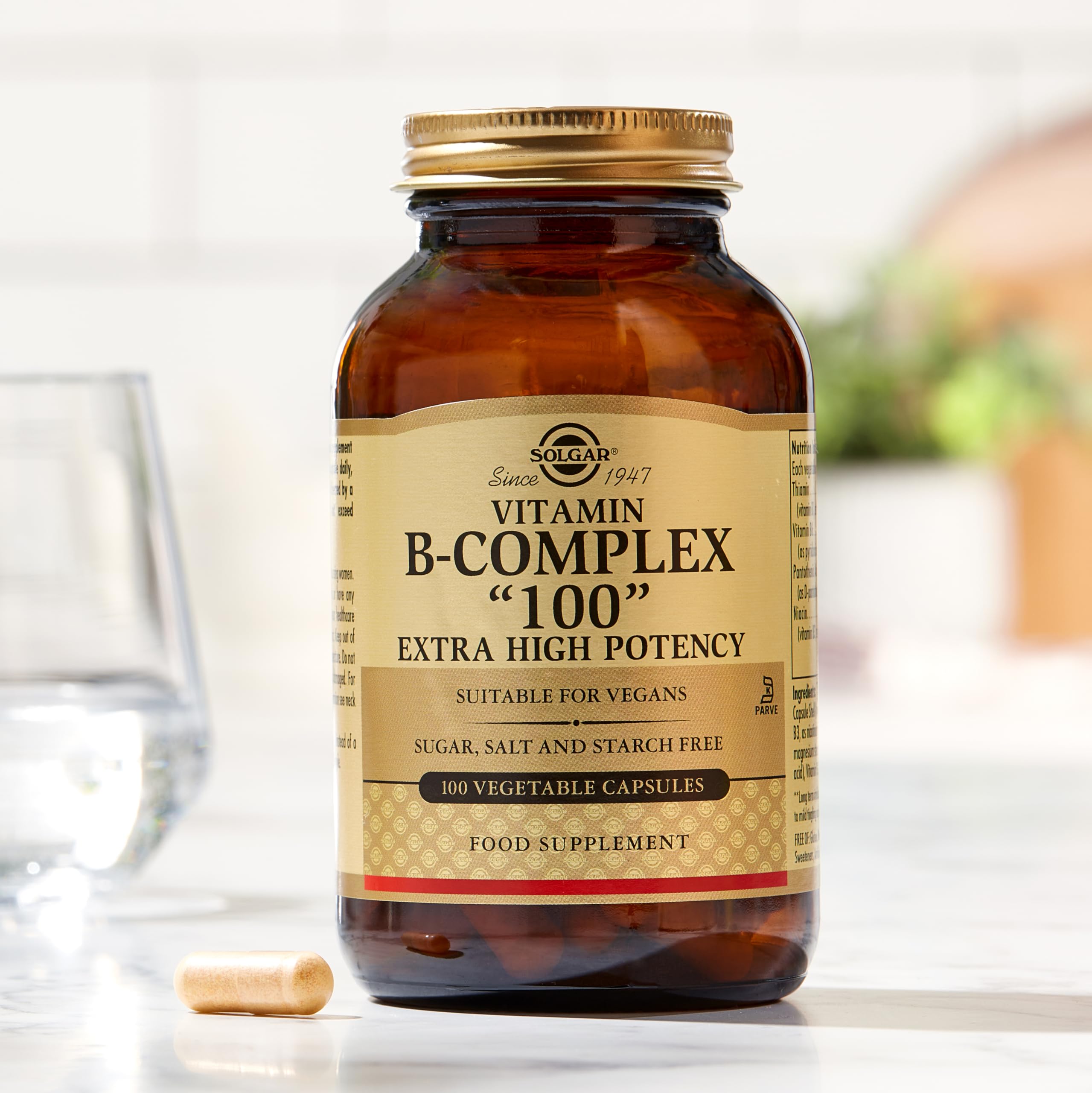Foto 5 | Suplemento Solgar B-complex 100 Comprimidos Veganos Sin Gluten - Venta Internacional.