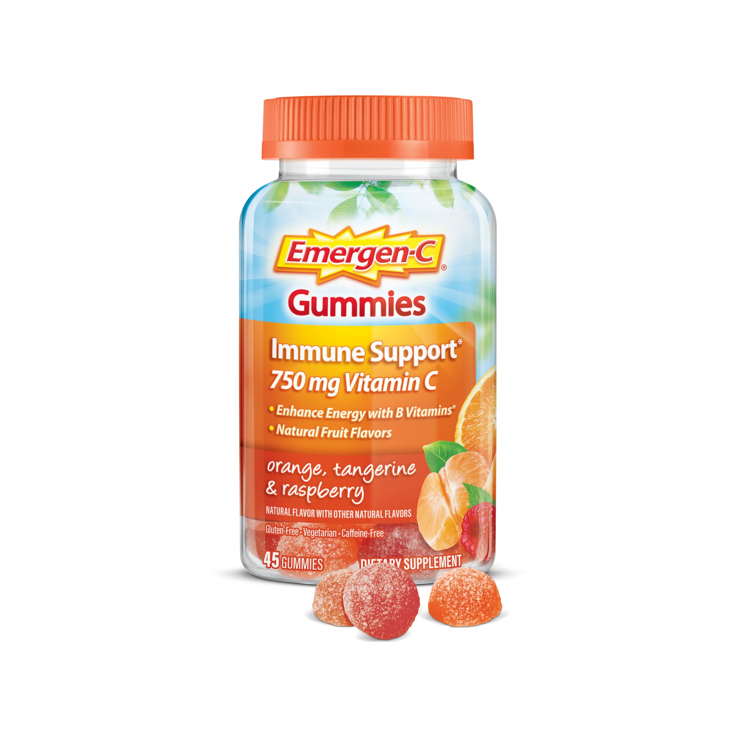 Foto 2 pulgar | Suplemento Emergen-c Core Gummies Mixed Berries, 45 Unidades - Venta Internacional.