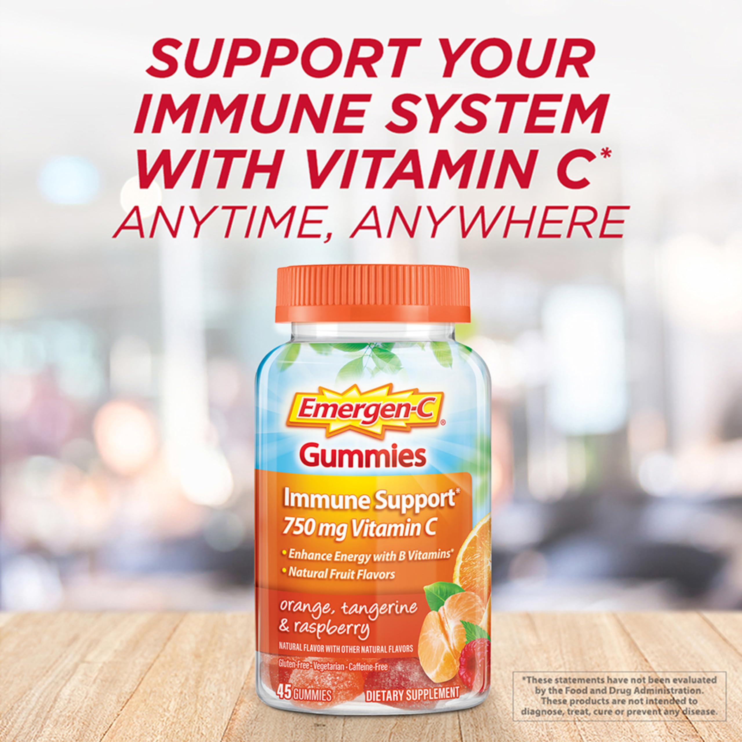 Foto 3 pulgar | Suplemento Emergen-c Core Gummies Mixed Berries, 45 Unidades - Venta Internacional.