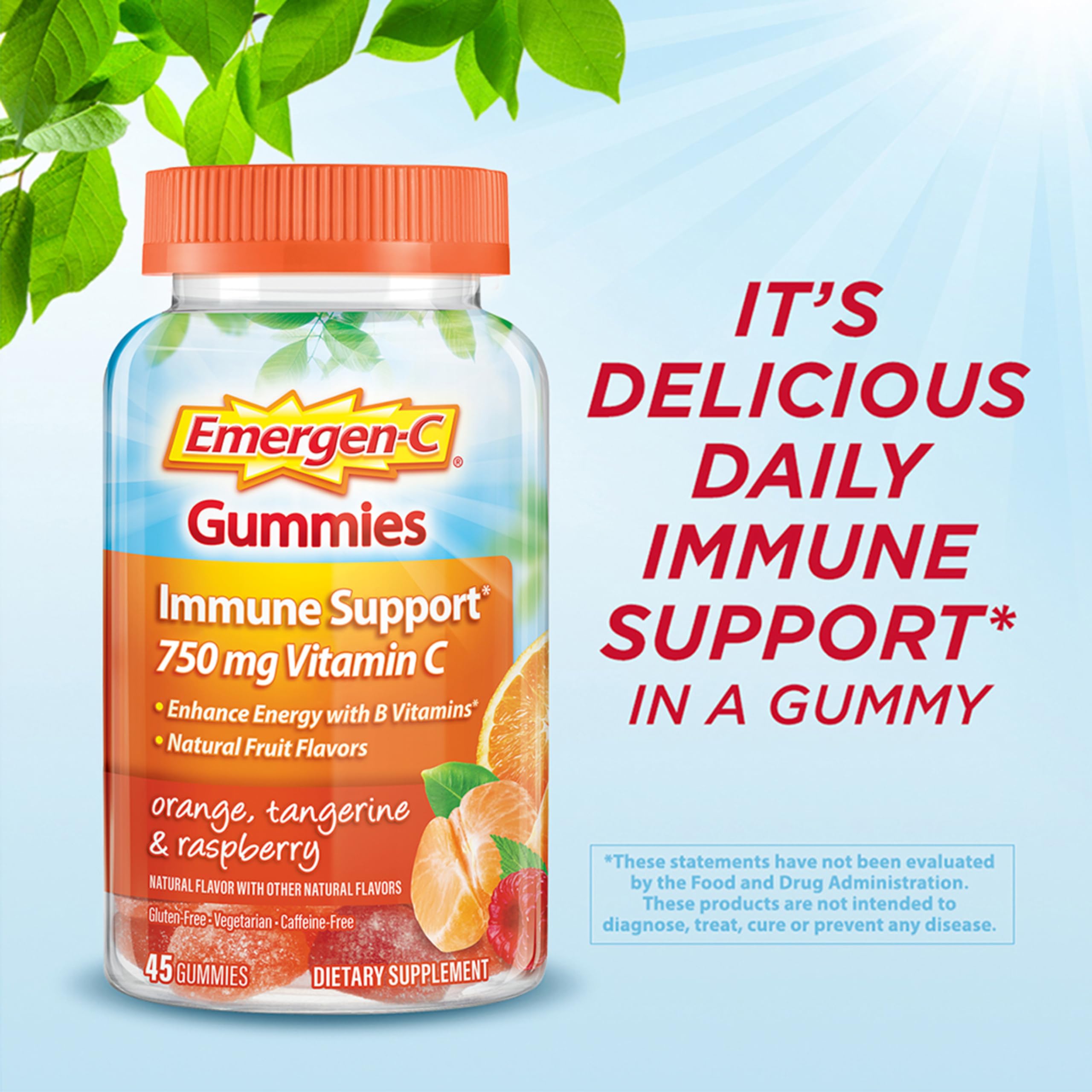 Foto 4 pulgar | Suplemento Emergen-c Core Gummies Mixed Berries, 45 Unidades - Venta Internacional.