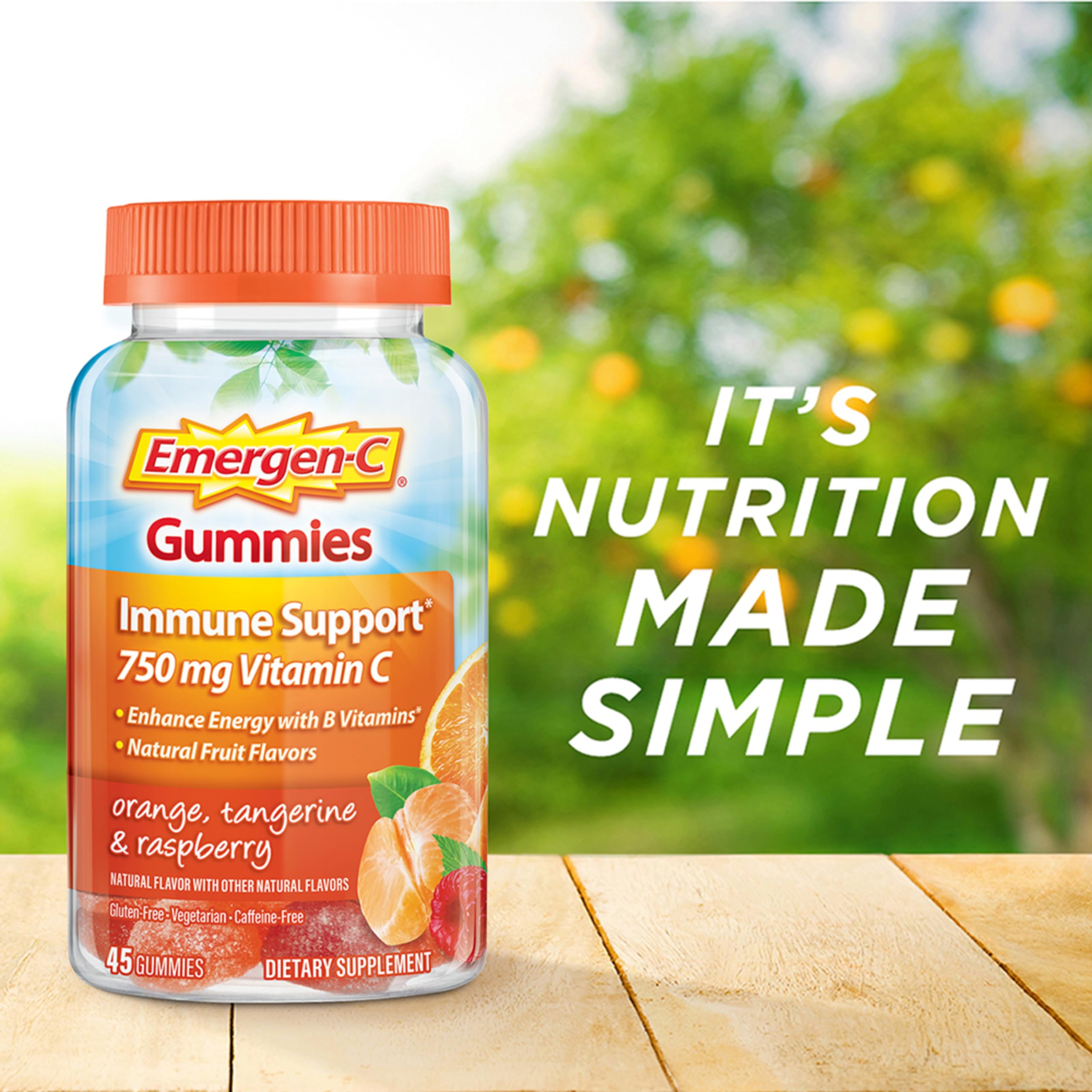 Foto 4 | Suplemento Emergen-c Core Gummies Mixed Berries, 45 Unidades - Venta Internacional.