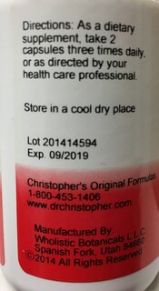 Foto 7 | Suplemento Para La Transición Hepática De Christopher's Original Formulas, 100 Cápsulas Vegetarianas - Venta Inter
