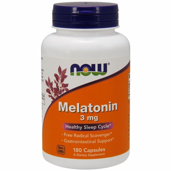 Foto 2 pulgar | Melatonina Supplement Now Foods, 3 Mg, 180 Cápsulas - Venta Internacional.