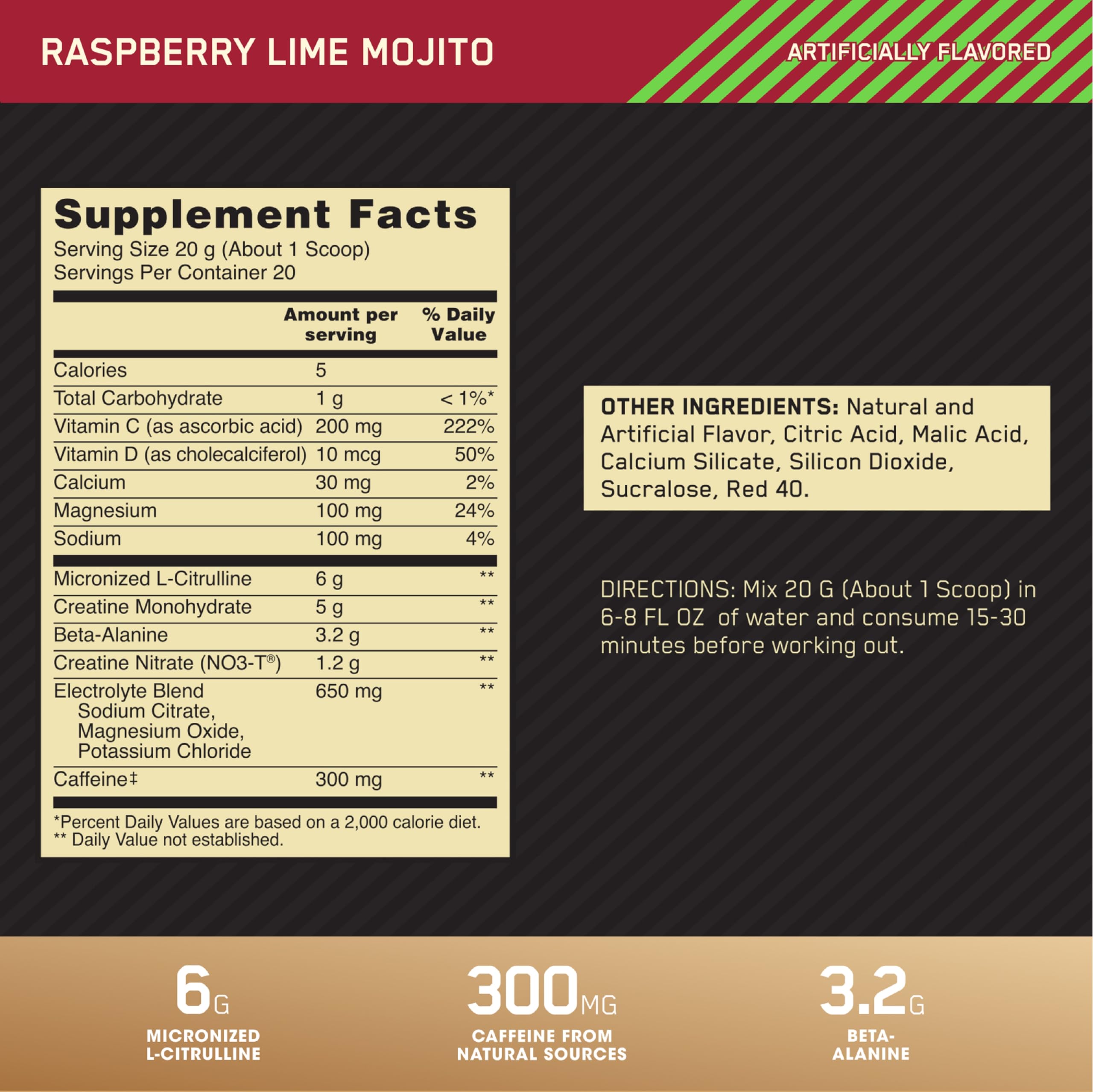 Foto 4 pulgar | Optimum Nutrition Gold Standard Advanced, 20 Dosis, Antes Del Entrenamiento - Venta Internacional.