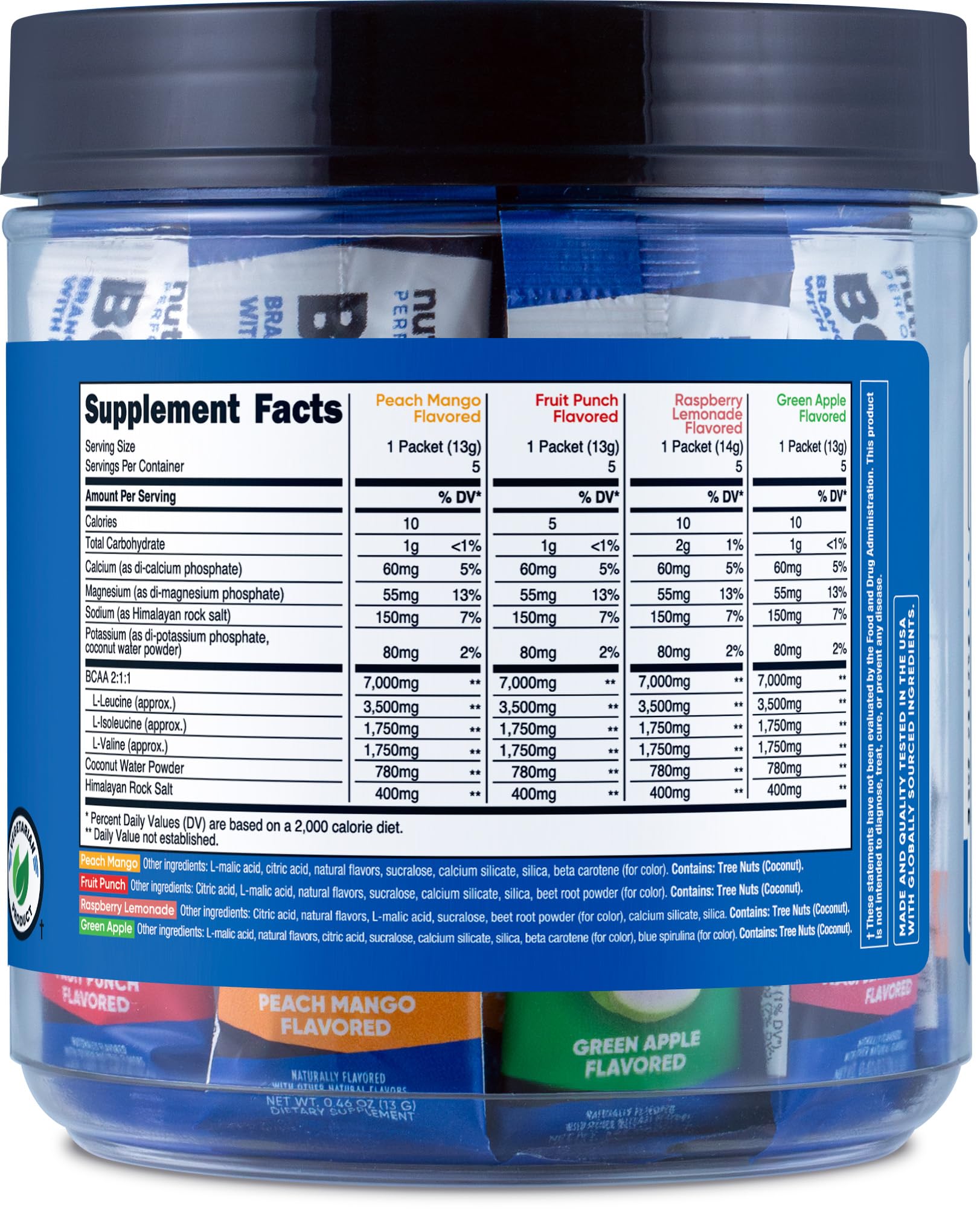 Foto 6 pulgar | Suplemento Nutricost Bcaa+ Hydration, 20 Paquetes - Venta Internacional.