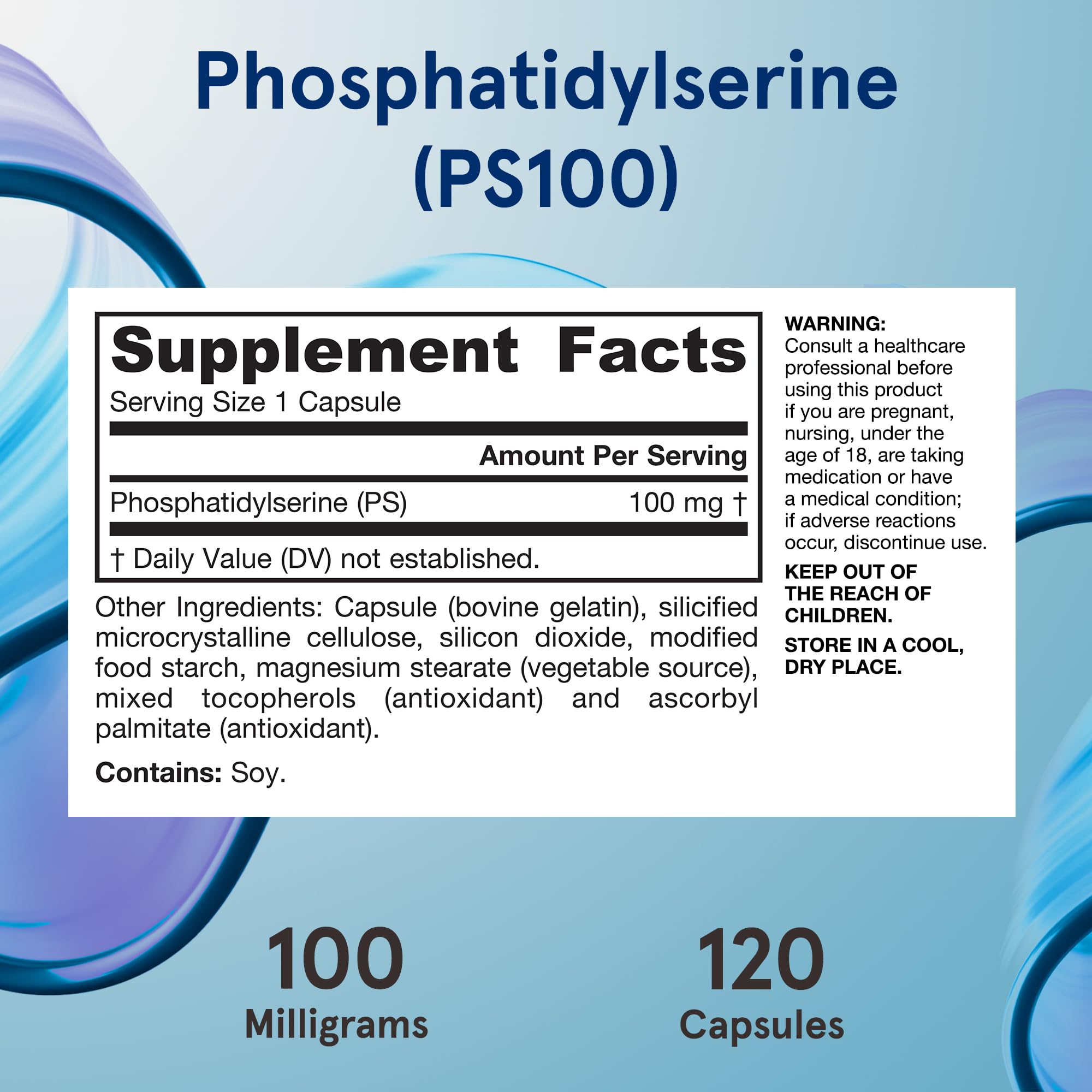 Foto 5 | Suplemento Dietético Jarrow Formulas Ps100 Fosfatidilserina 100 Mg - Venta Internacional.