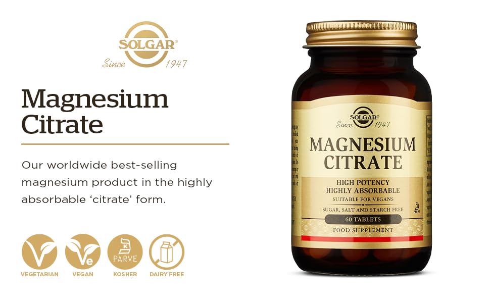 Foto 3 | Suplemento De Citrato De Magnesio Solgar 420 Mg 60 Tabletas - Venta Internacional.
