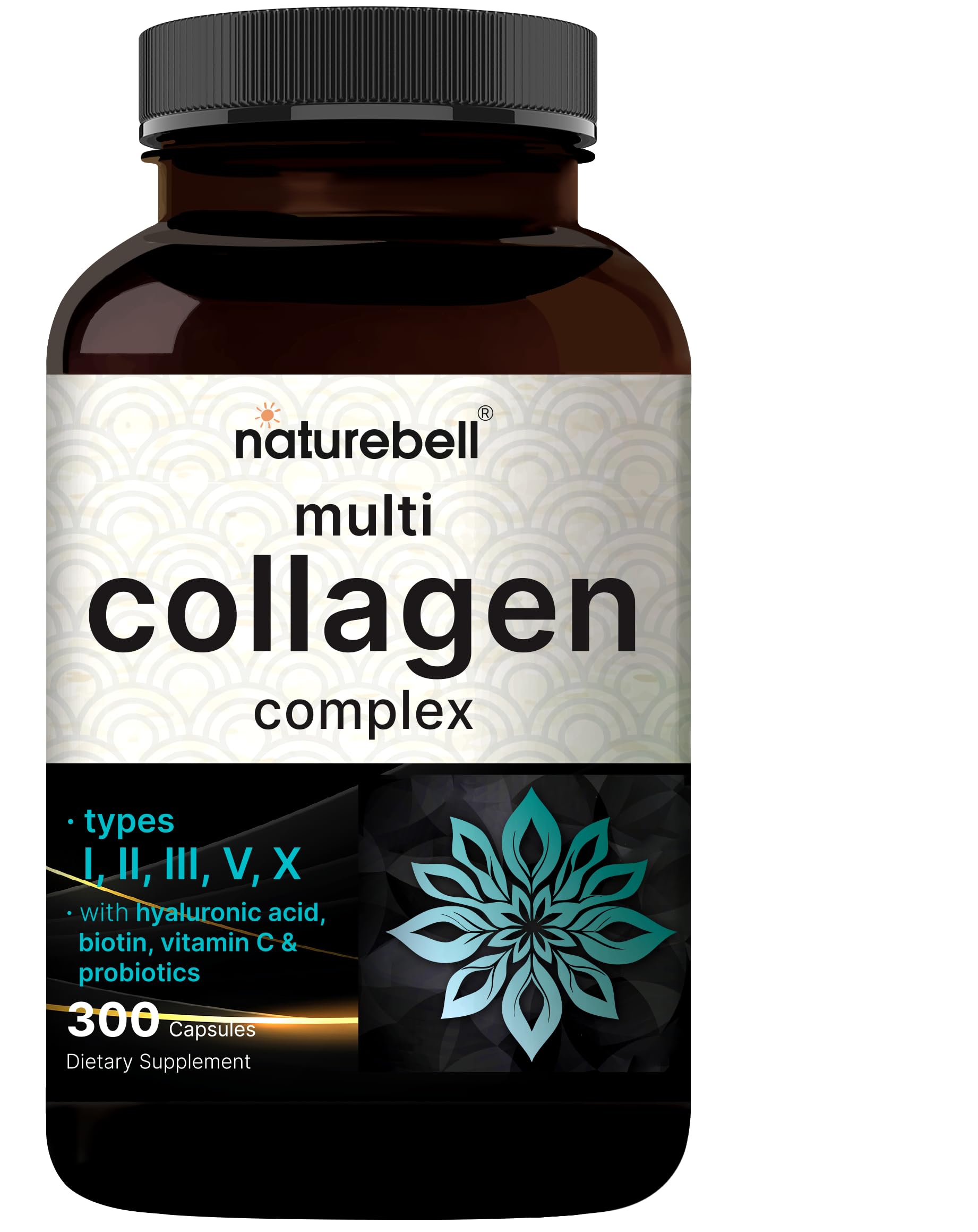 Foto 2 pulgar | Suplemento Naturebell Multi Collagen Complex 300 Cápsulas - Venta Internacional.