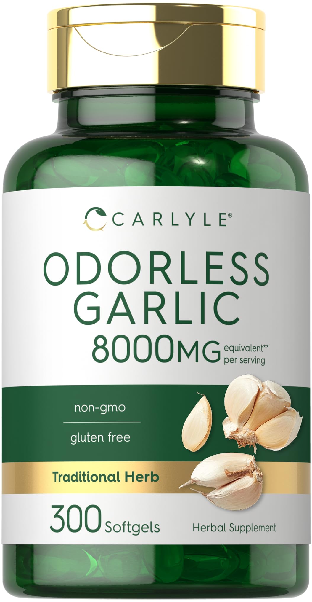 Foto 1 | Cápsulas Blandas De Ajo Sin Olor Supplement Carlyle, 8000 Mg, 300 Unidades - Venta Internacional.