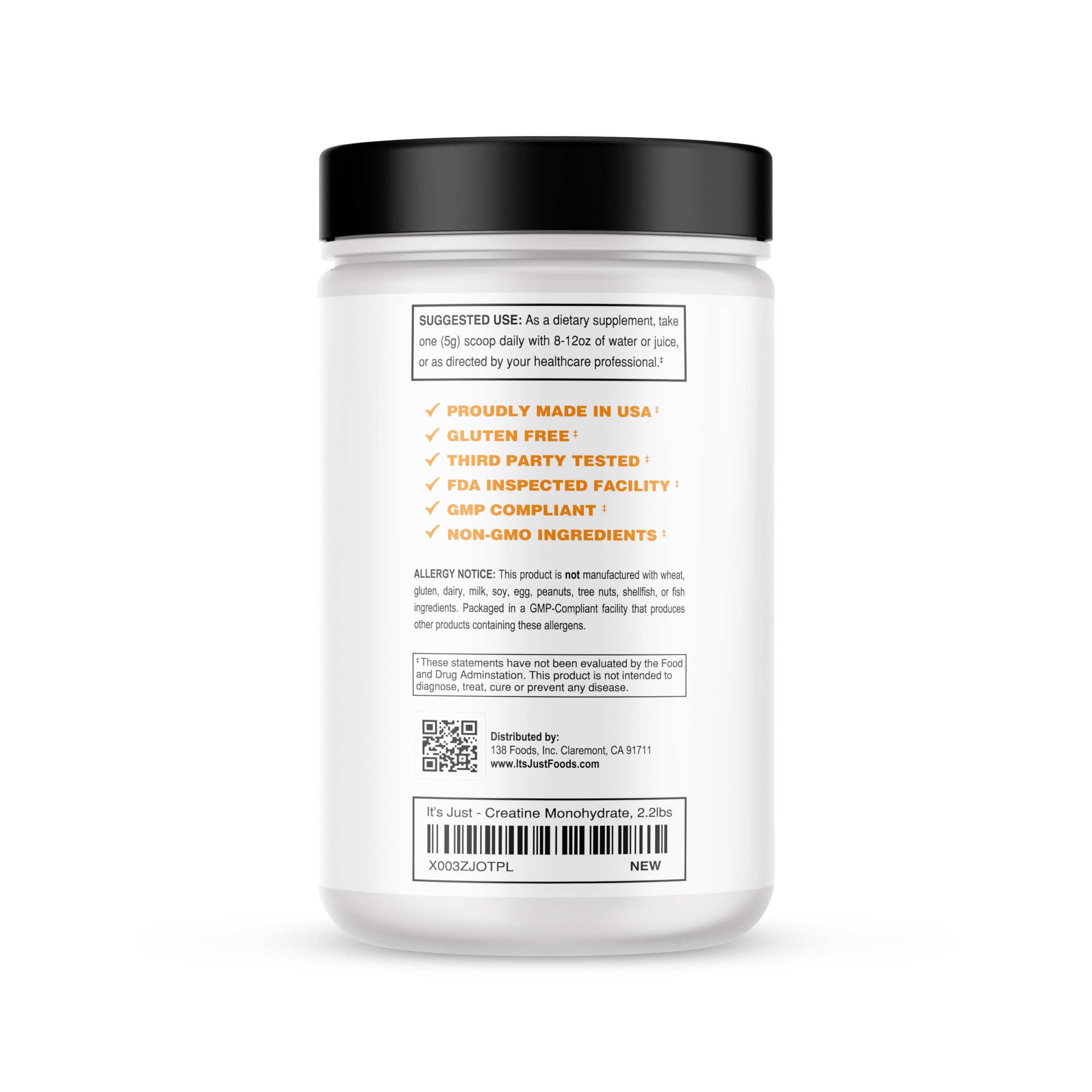 Foto 3 pulgar | ¡complementa It's Just! Monohidrato De Creatina En Polvo, 1000 G - Venta Internacional.