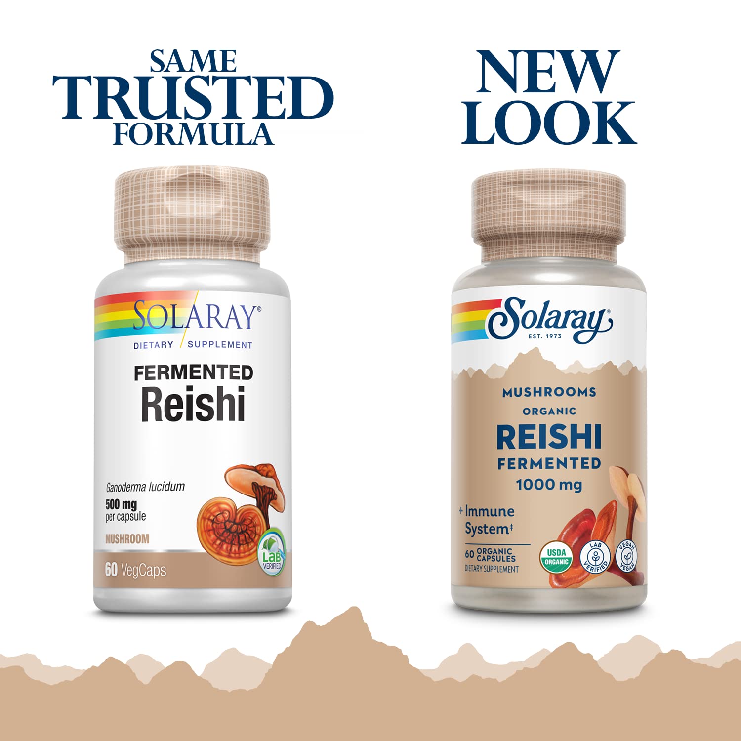 Foto 2 | Suplemento De Hongo Reishi Fermentado Solaray, 500 Mg, 60 Cápsulas Vegetales - Venta Internacional.