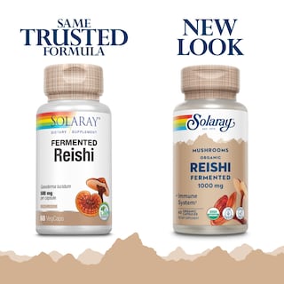 Foto 2 | Suplemento De Hongo Reishi Fermentado Solaray, 500 Mg, 60 Cápsulas Vegetales - Venta Internacional.