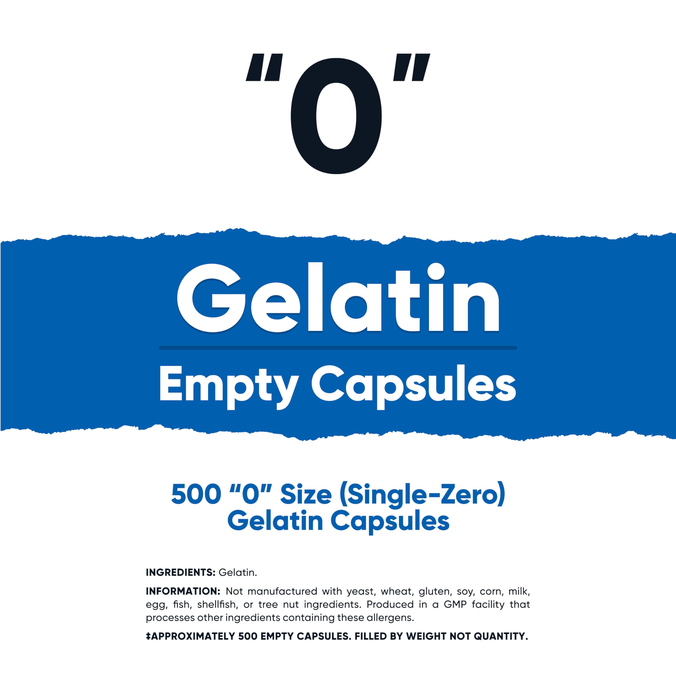 Foto 2 | Cápsulas Vacías De Gelatina Tamaño 0-500 Clear Nutricost - Venta Internacional.