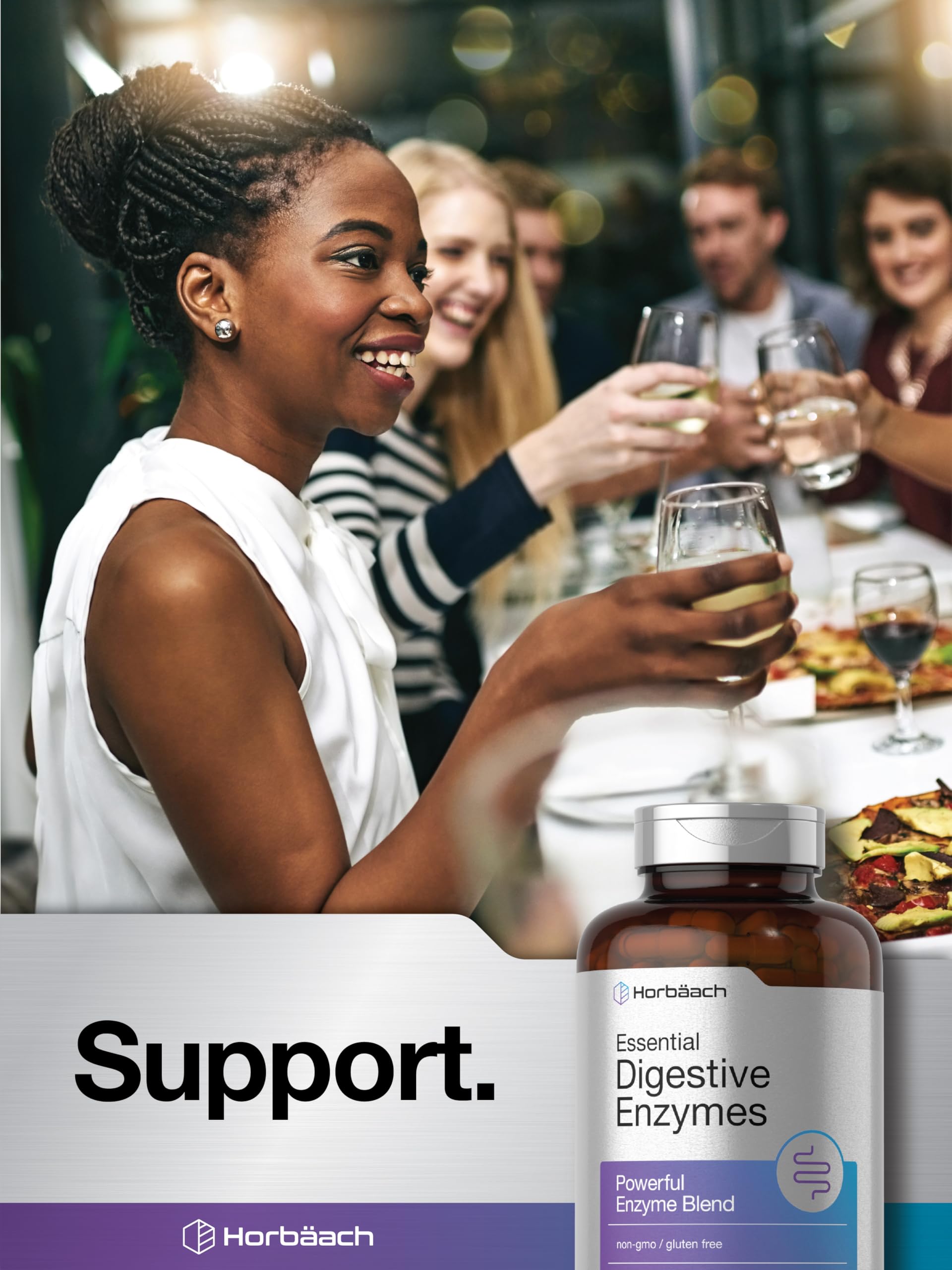 Foto 7 | Suplemento Horbäach Essential Digestive Enzymes 250 Cápsulas - Venta Internacional.