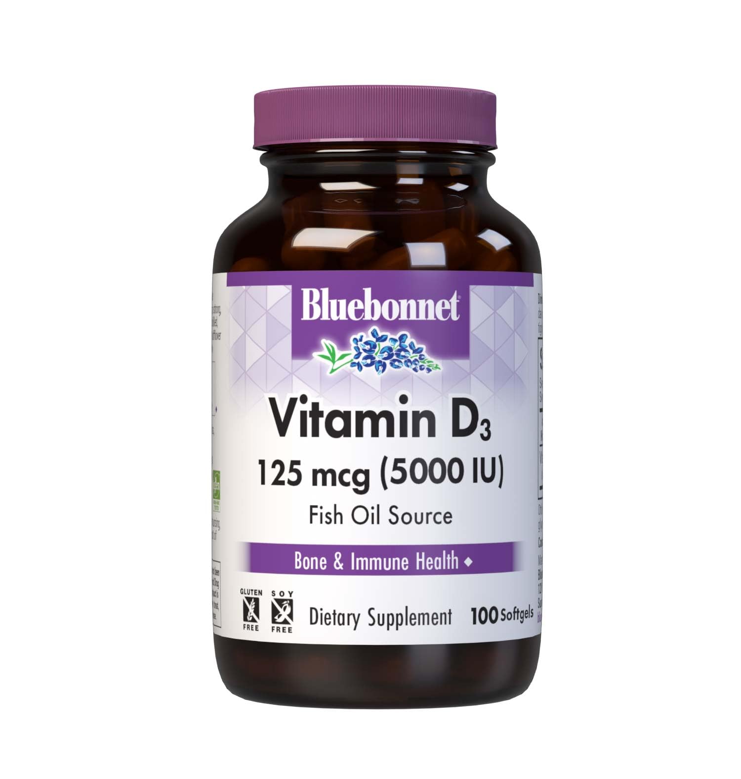 Foto 2 pulgar | Suplemento Bluebonnet Nutrition De Vitamina D3 5000 Ui 100 Cápsulas Blandas - Venta Internacional.