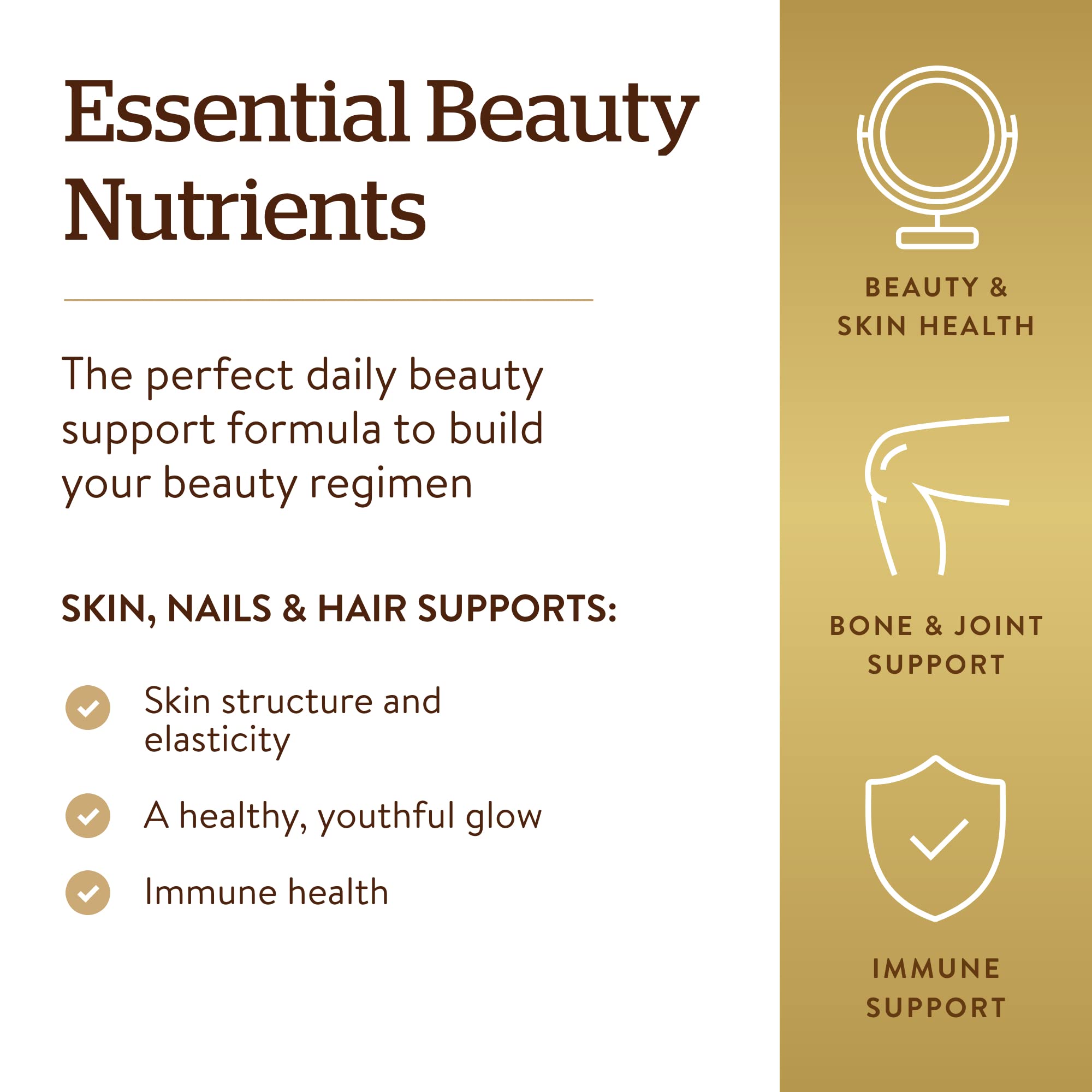 Foto 3 | Suplemento Solgar Skin, Nails & Hair Advanced Msm 120 Comprimidos - Venta Internacional.