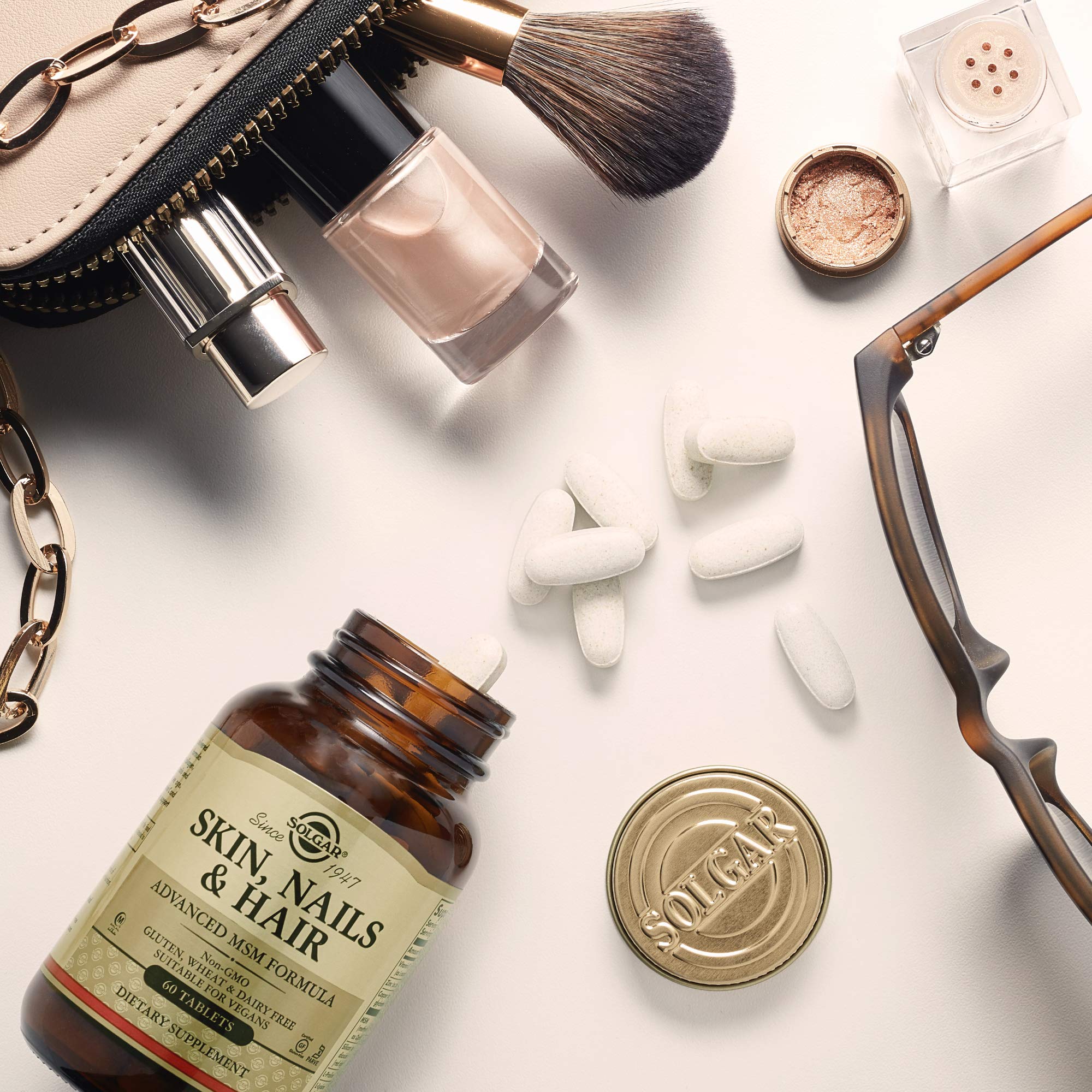 Foto 5 pulgar | Suplemento Solgar Skin, Nails & Hair Advanced Msm 120 Comprimidos - Venta Internacional.