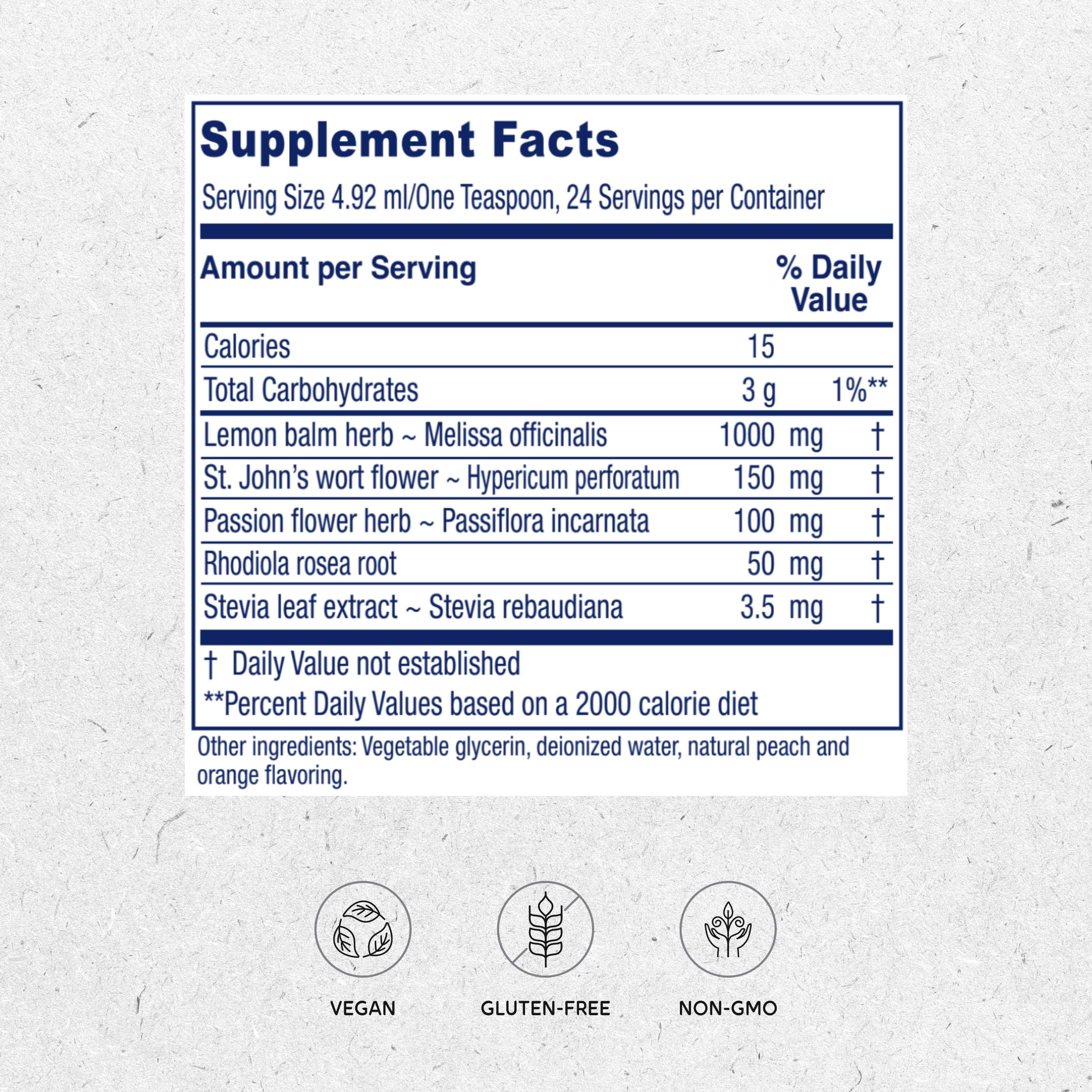 Foto 3 pulgar | Suplemento Vitanica Mood Tonic Peach Positive Mood 120 Ml - Venta Internacional.