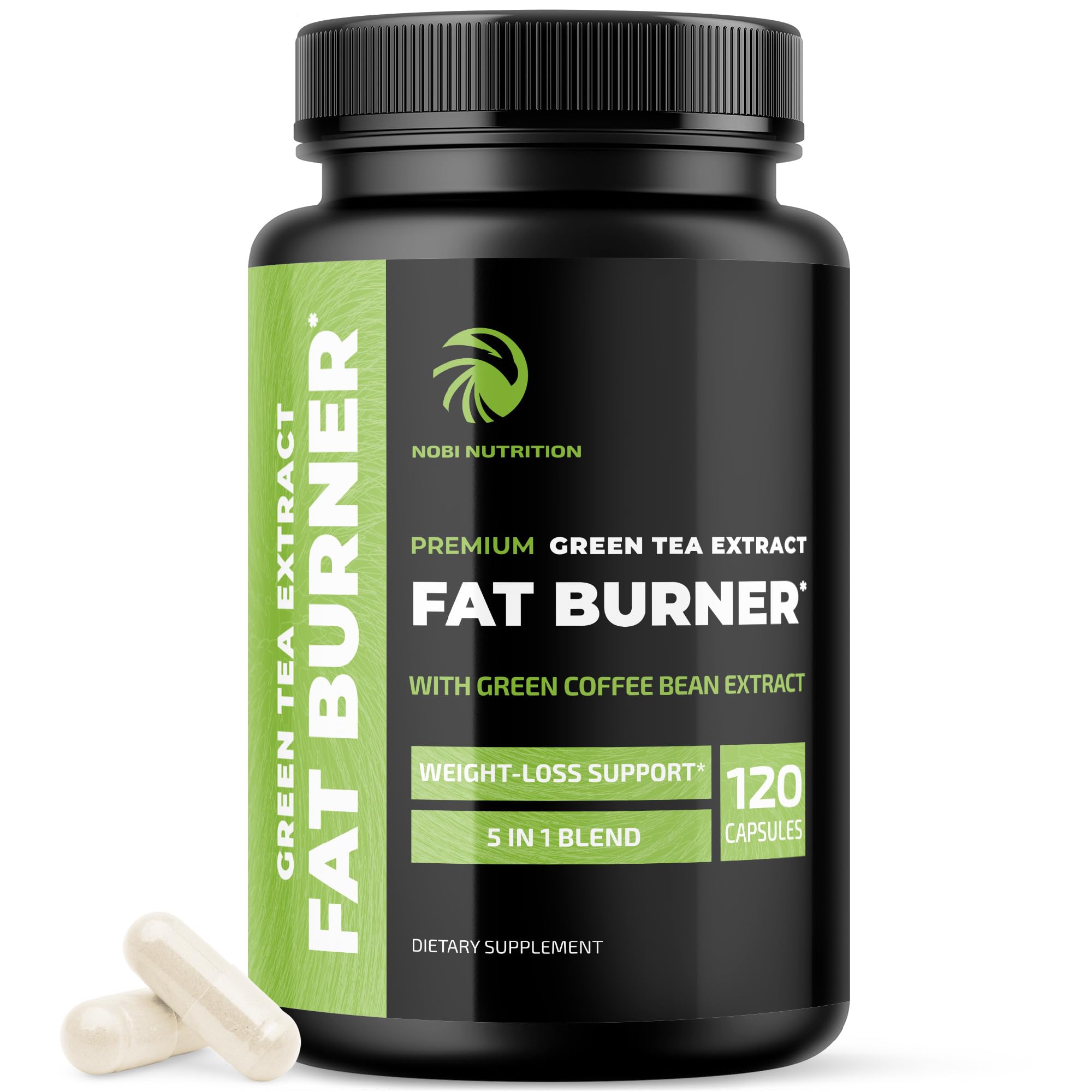 Foto 1 | Suplemento Quemador De Grasa De Té Verde Nobi Nutrition 120 Cápsulas - Venta Internacional.