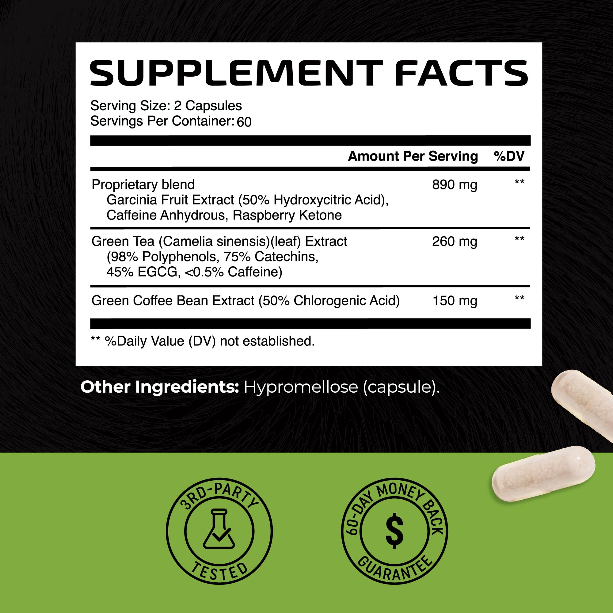 Foto 7 pulgar | Suplemento Quemador De Grasa De Té Verde Nobi Nutrition 120 Cápsulas - Venta Internacional.