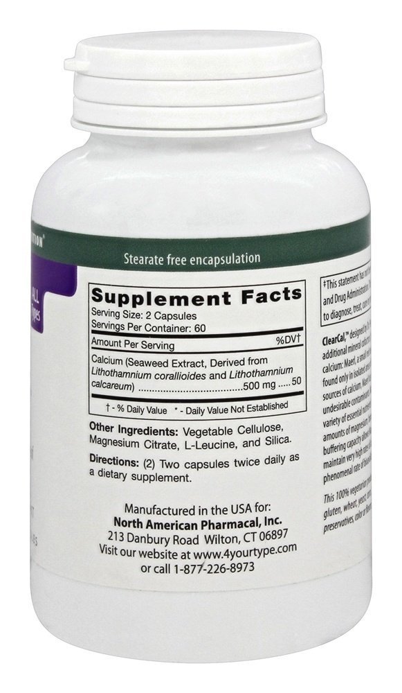 Foto 3 pulgar | Suplemento D'adamo Personalized Nutrition Clearcal 120 Vcaps - Venta Internacional.
