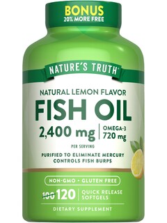 Foto 1 | Suplemento De Aceite De Pescado Nature's Truth 2400 Mg 120 Cápsulas Blandas - Venta Internacional.
