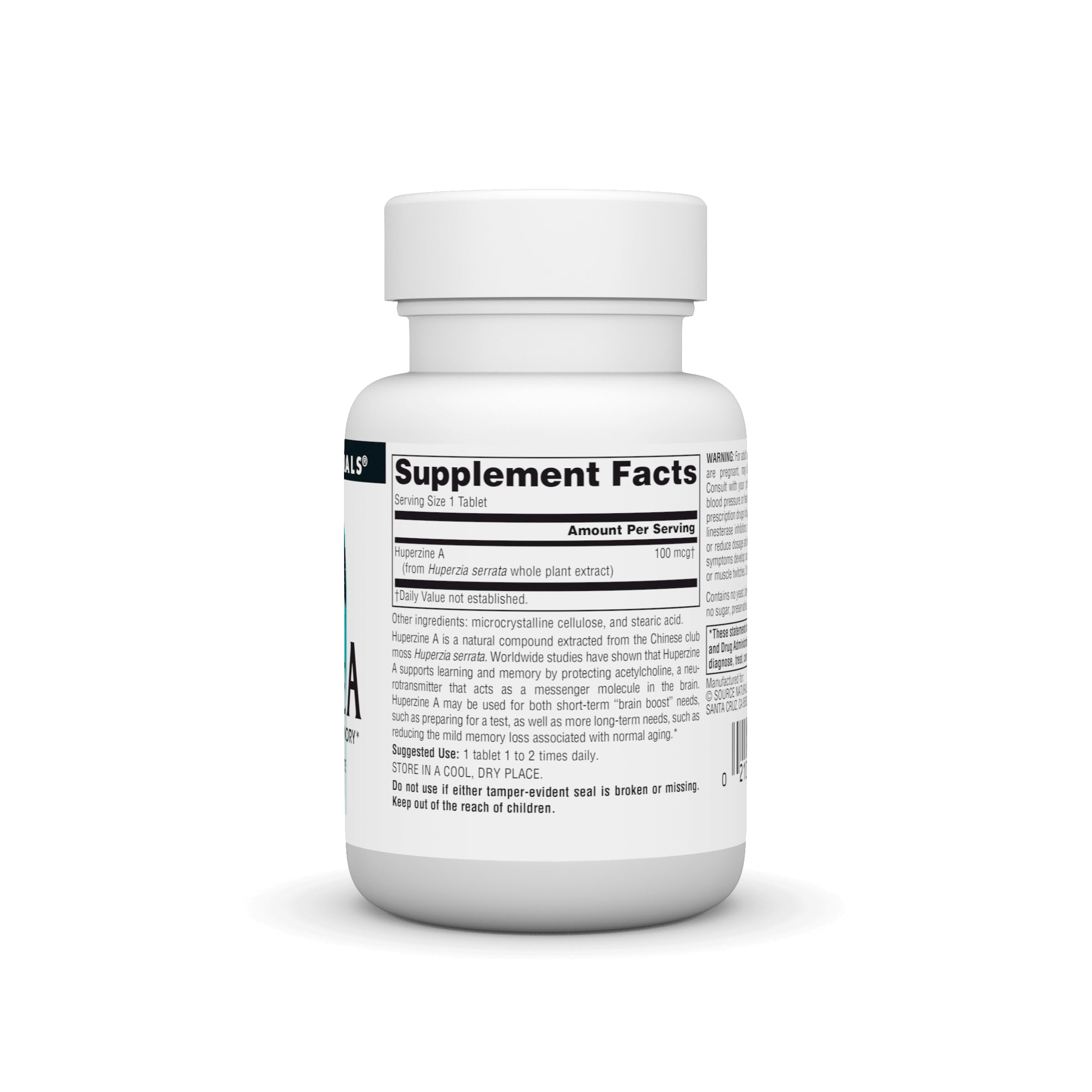 Foto 3 pulgar | Huperzina A De Supplement Source Naturals, 100 Mcg, 60 Comprimidos - Venta Internacional.