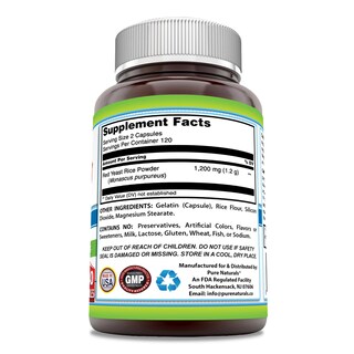 Foto 2 | Suplemento De Arroz De Levadura Roja De Pure Naturals, 1200 Mg, 240 Cápsulas - Venta Internacional.
