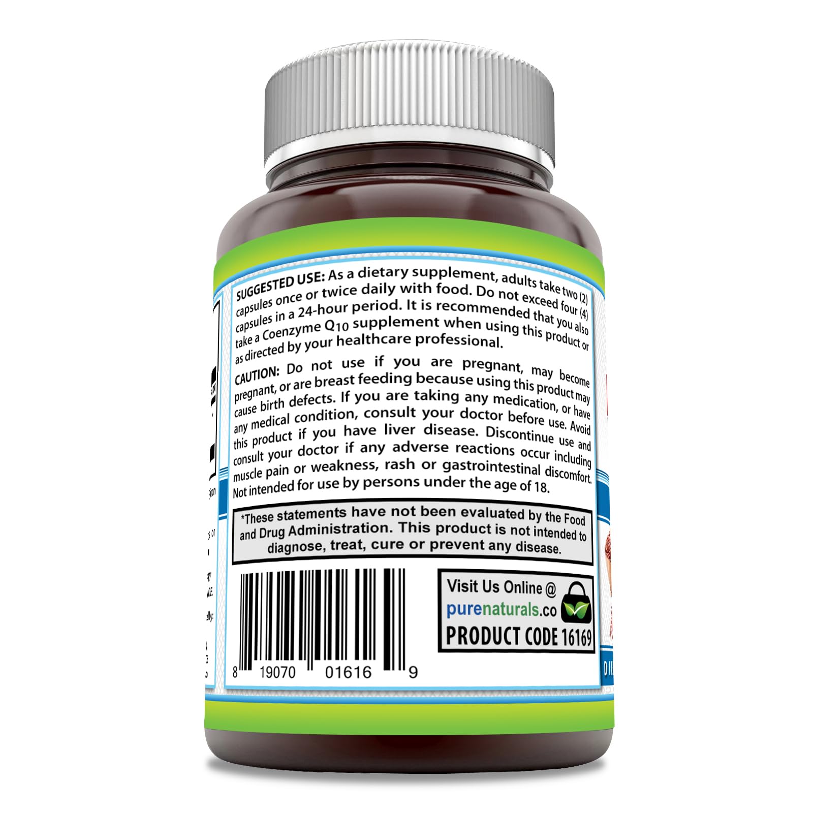 Foto 4 pulgar | Suplemento De Arroz De Levadura Roja De Pure Naturals, 1200 Mg, 240 Cápsulas - Venta Internacional.