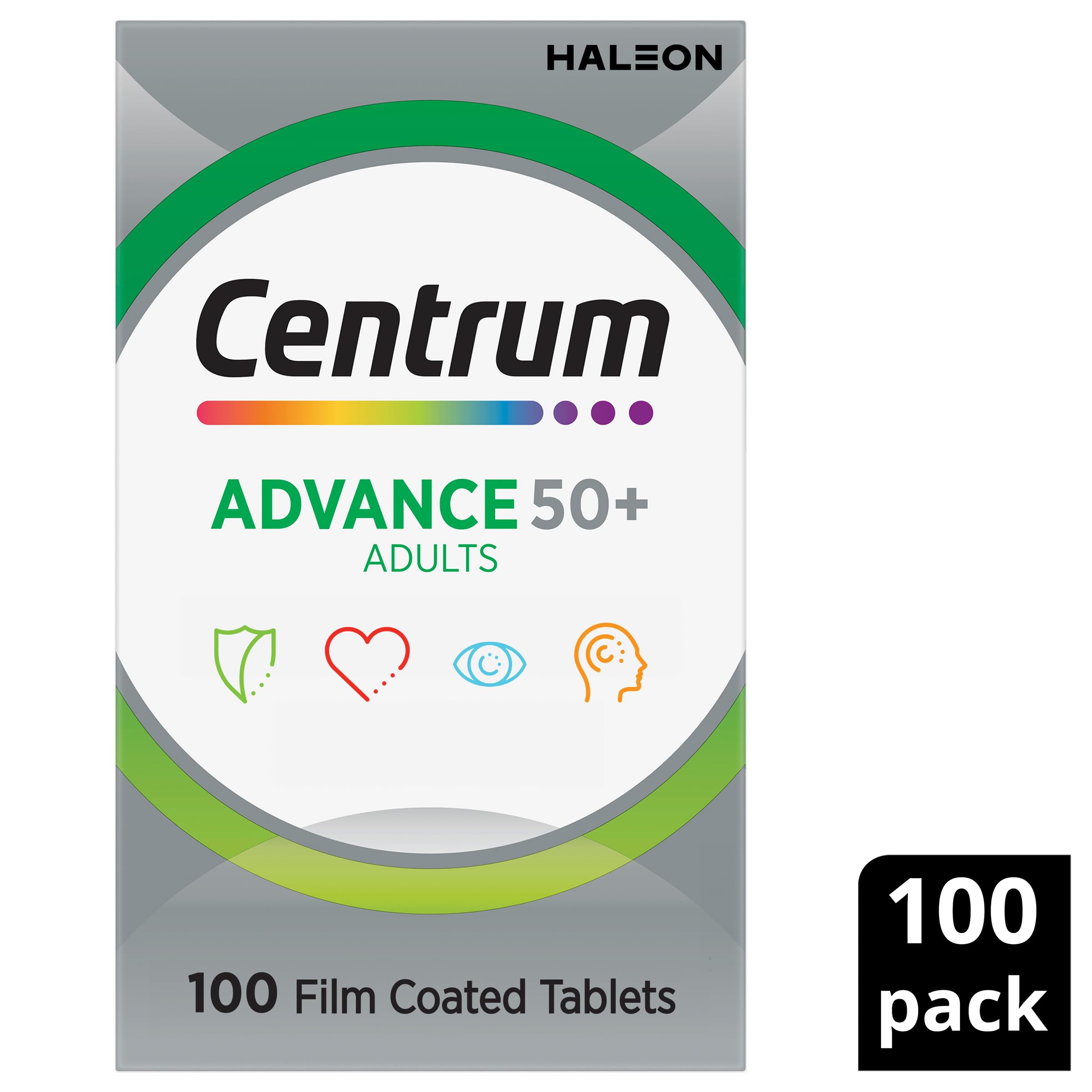 Foto 8 pulgar | Suplemento Centrum Advance 50+ 100 Comprimidos - Venta Internacional.