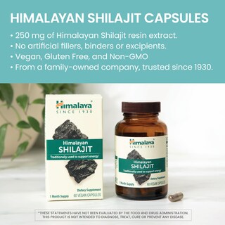Foto 3 | Suplemento De Extracto De Shilajit Del Himalaya, 250 Mg, 60 Unidades - Venta Internacional.