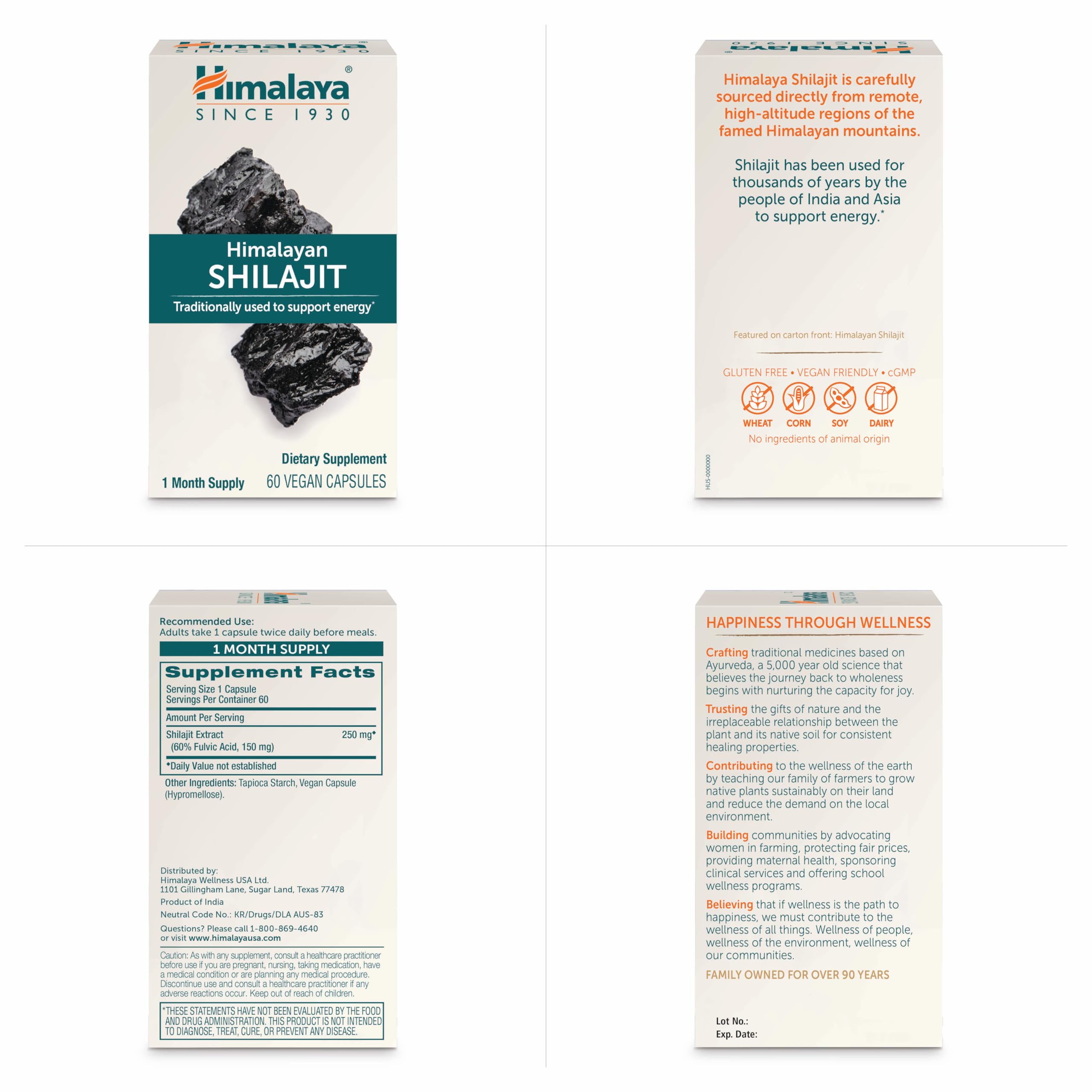 Foto 8 pulgar | Suplemento De Extracto De Shilajit Del Himalaya, 250 Mg, 60 Unidades - Venta Internacional.