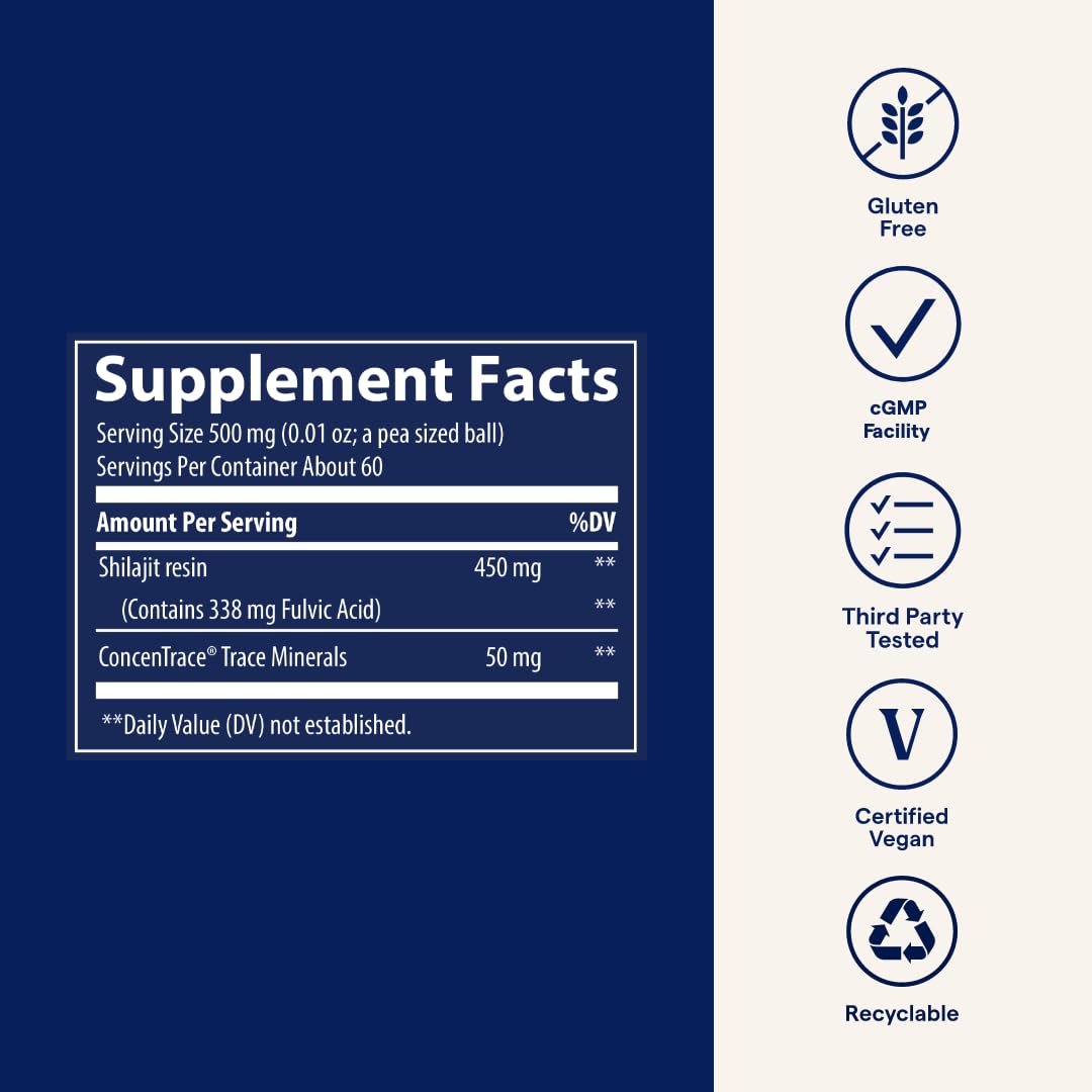 Foto 2 | Suplemento Mineral, Oligoelementos, Resina De Shilajit, 500 Mg - Venta Internacional.